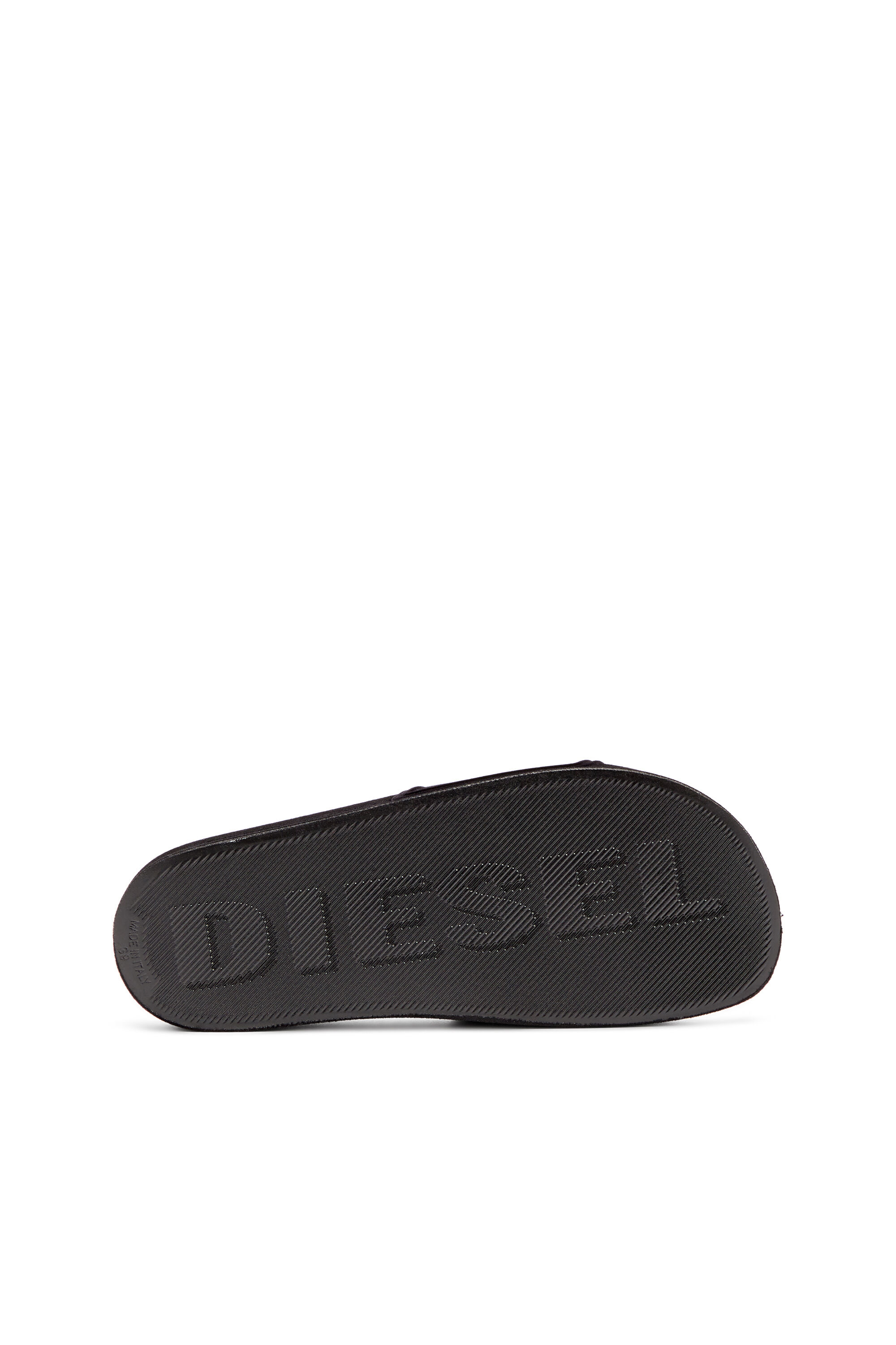 Diesel - SA-MAYEMI CC W, Sa-Mayemi-Claquettes de piscine avec flocage velouté Femme in Noir - 5