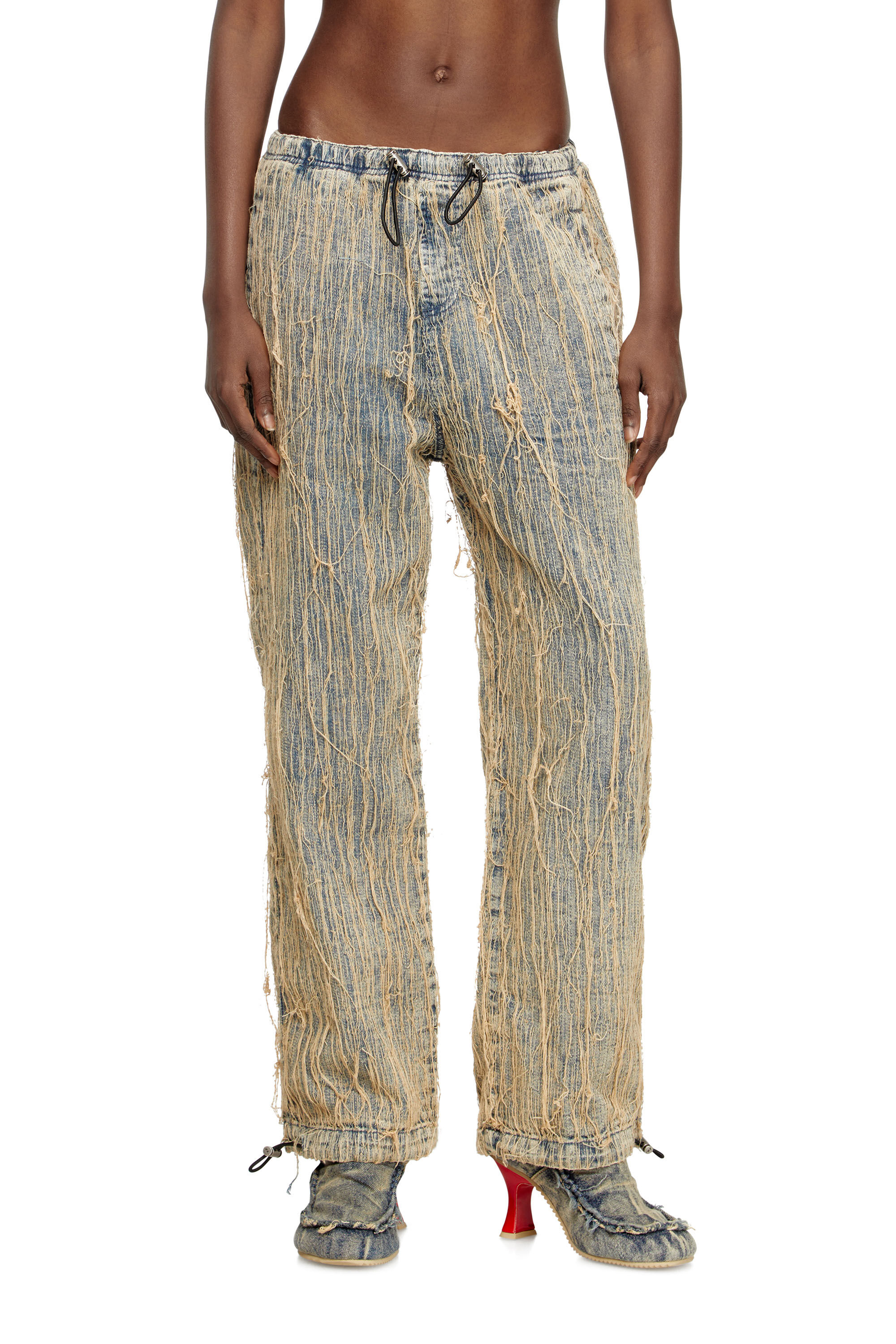 Diesel - Relaxed Jeans D-Martial 0CMBZ Mixte, Bleu moyen - Image 6