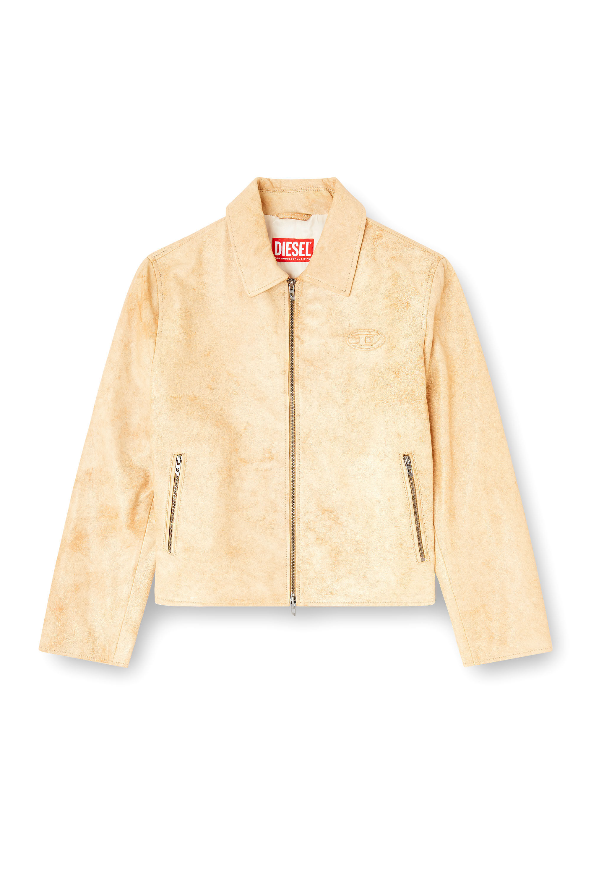 Diesel - L-AMAR-A-FEM-S1, Veste coach en cuir trait&eacute; Femme in ToBeDefined - 2