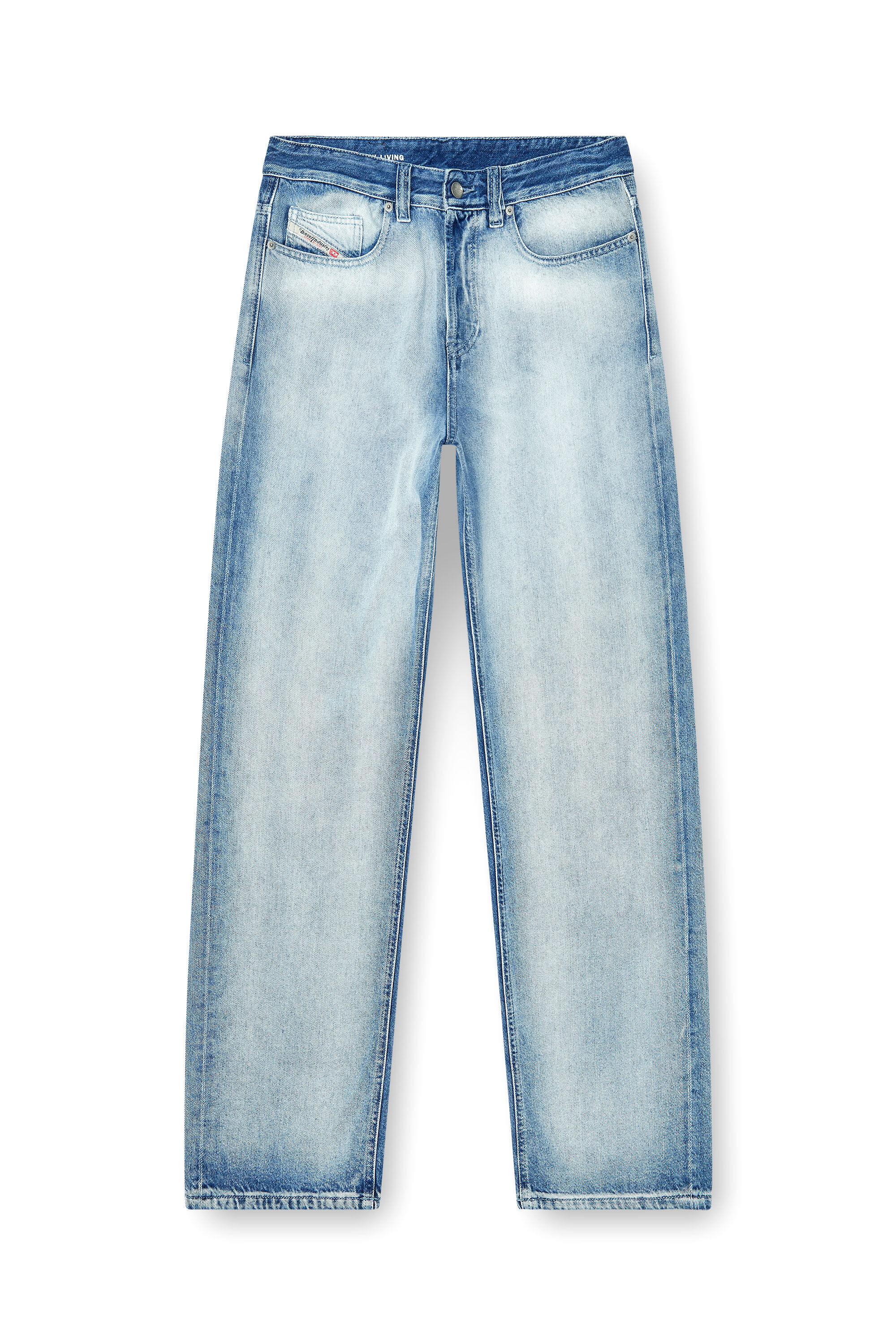Diesel - Relaxed Jeans 2001 D-Macro 09P29 Homme, Bleu Clair - Image 2