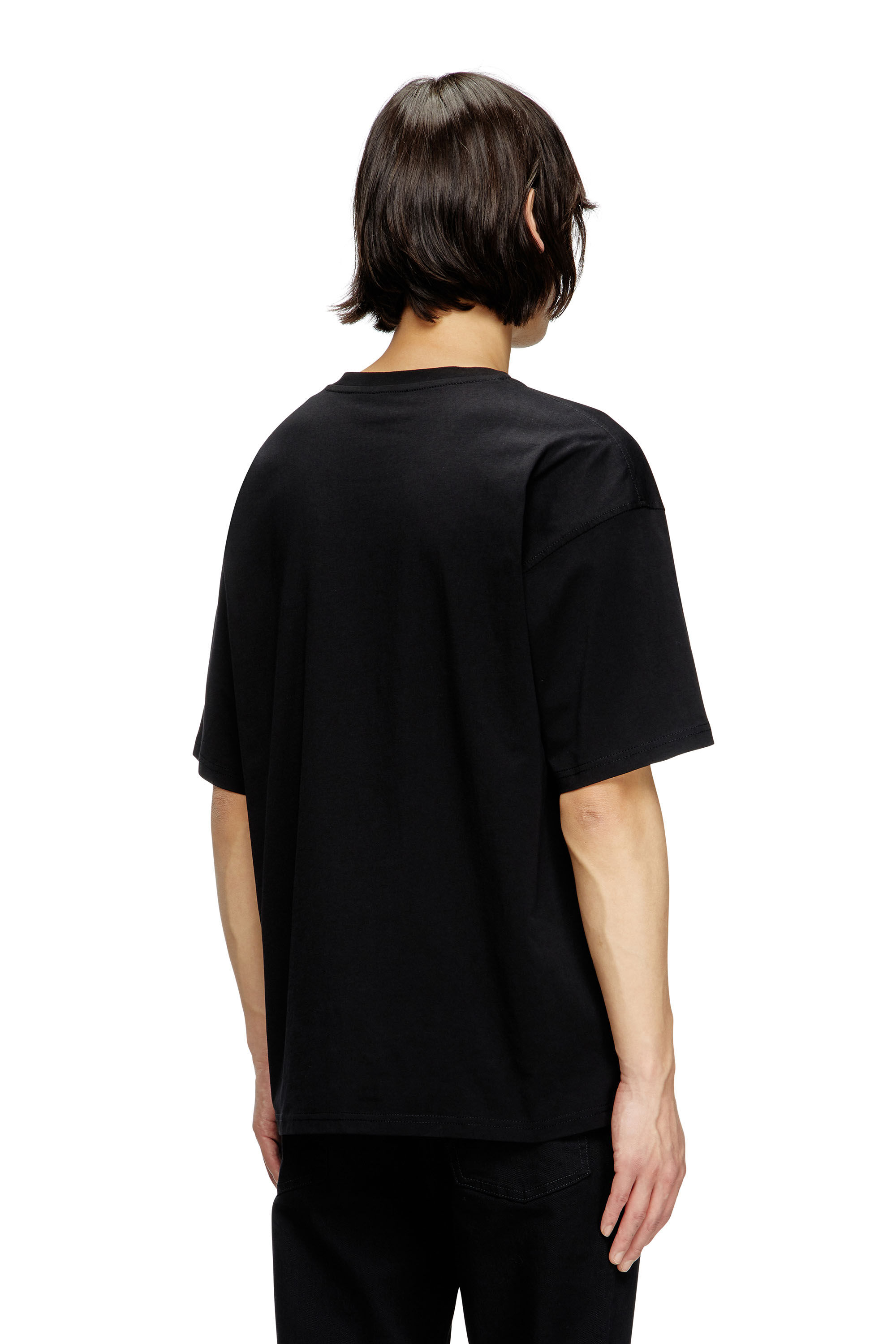 Diesel - T-BOXT-D, T-shirt avec empiècement D brodé Mixte in Noir - 4