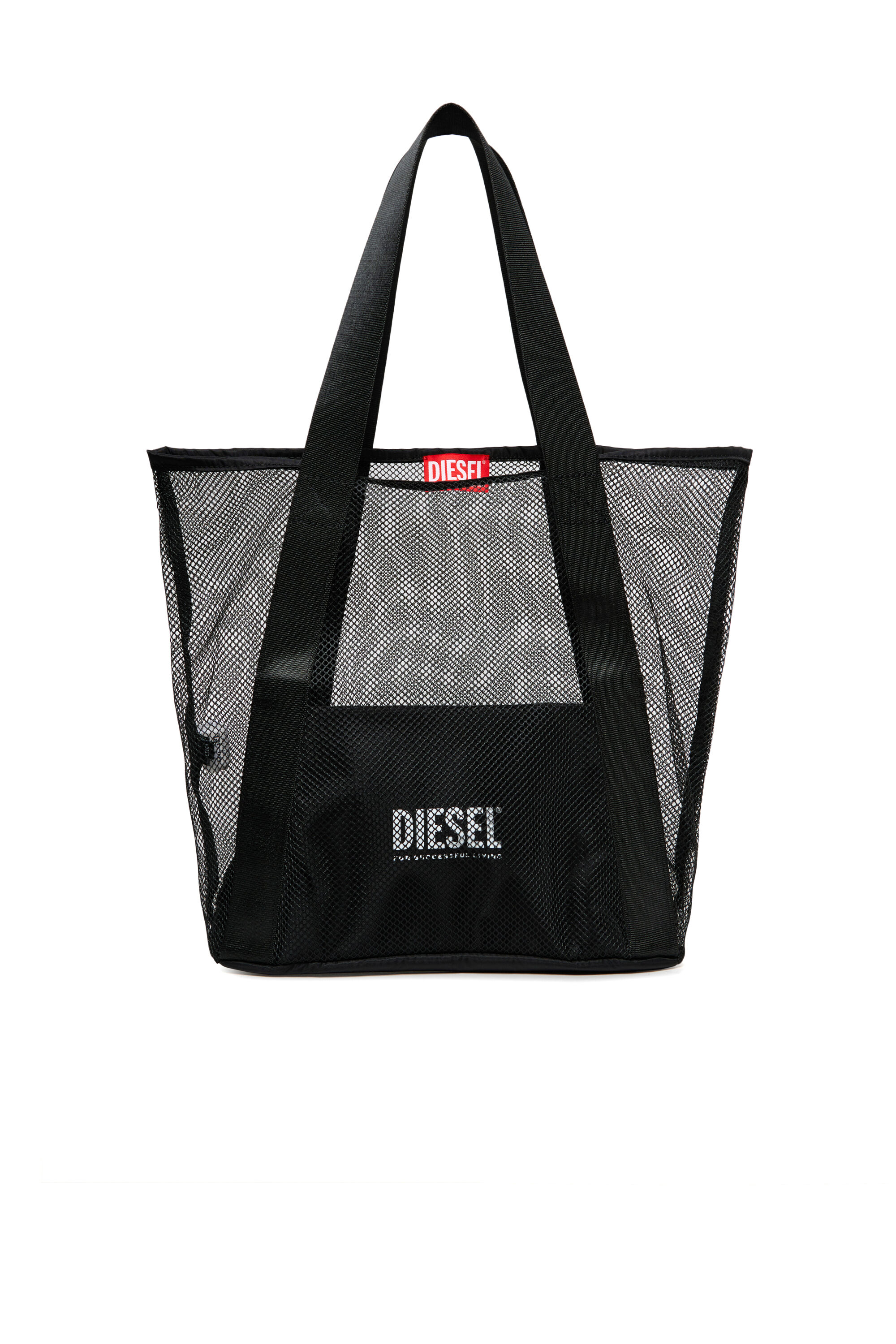Diesel - WAPYS, WAPYS-Tote bag en maille nylon Femme in Noir - 1
