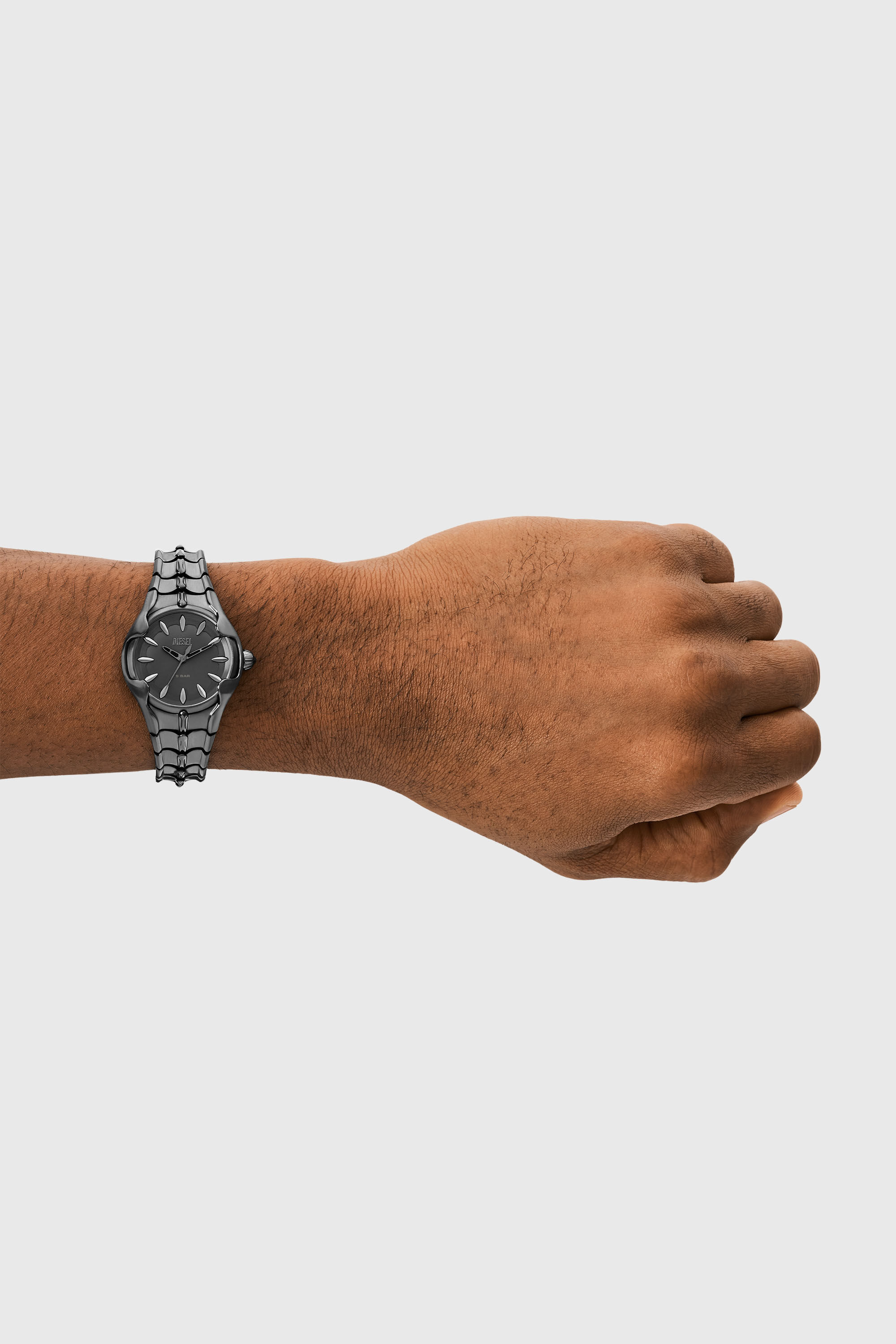 Diesel - DZ5603, Montre Vert &agrave; trois aiguilles en acier inoxydable gris acier Femme in Gris - 5