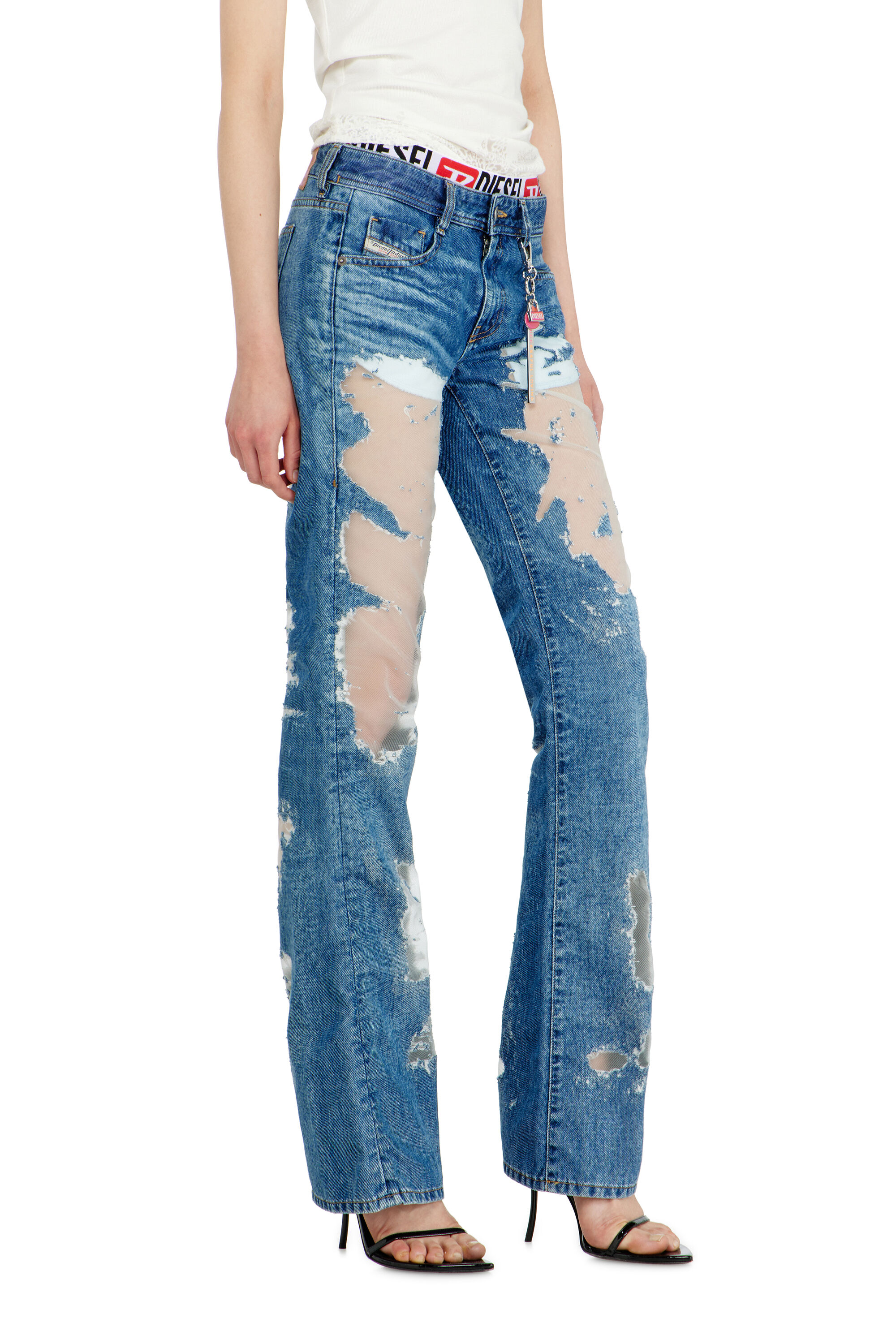 Diesel - Bootcut Jeans 1969 D-Ebbey 068ZH Femme, Bleu moyen - Image 5