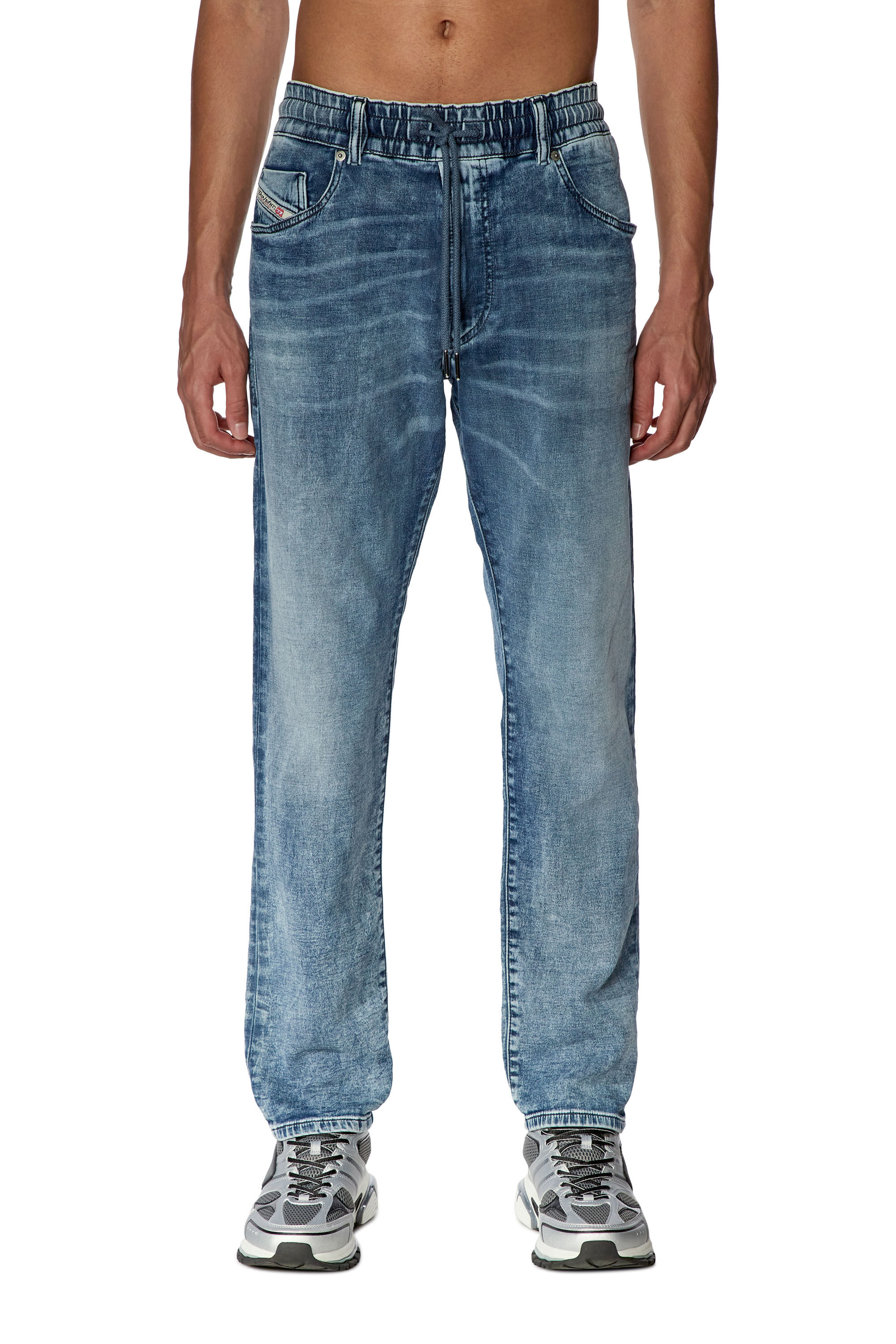 Men's Tapered Jeans | Medium blue | Diesel 2030 D-Krooley Joggjeans®