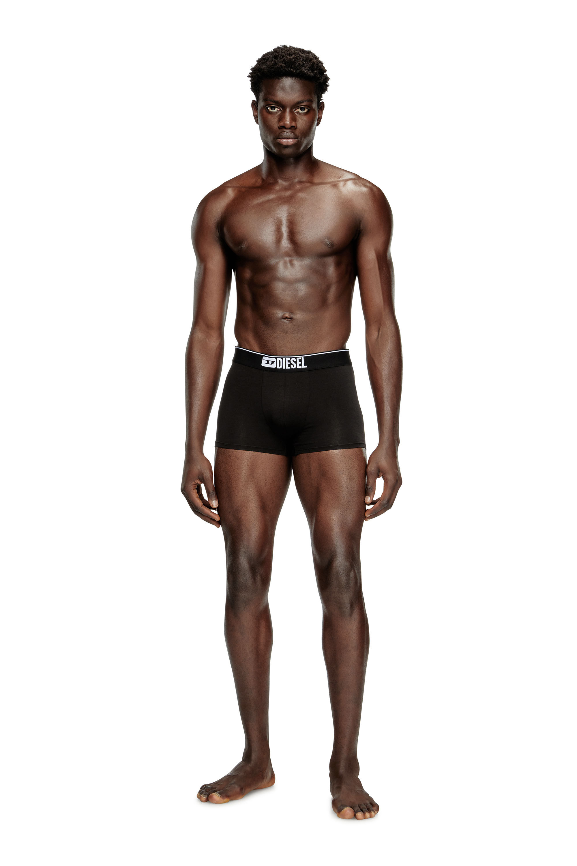 Diesel - UMBX-DAMIENFIVEPACK, Lot de cinq boxers couleur unie Homme in Noir - 1