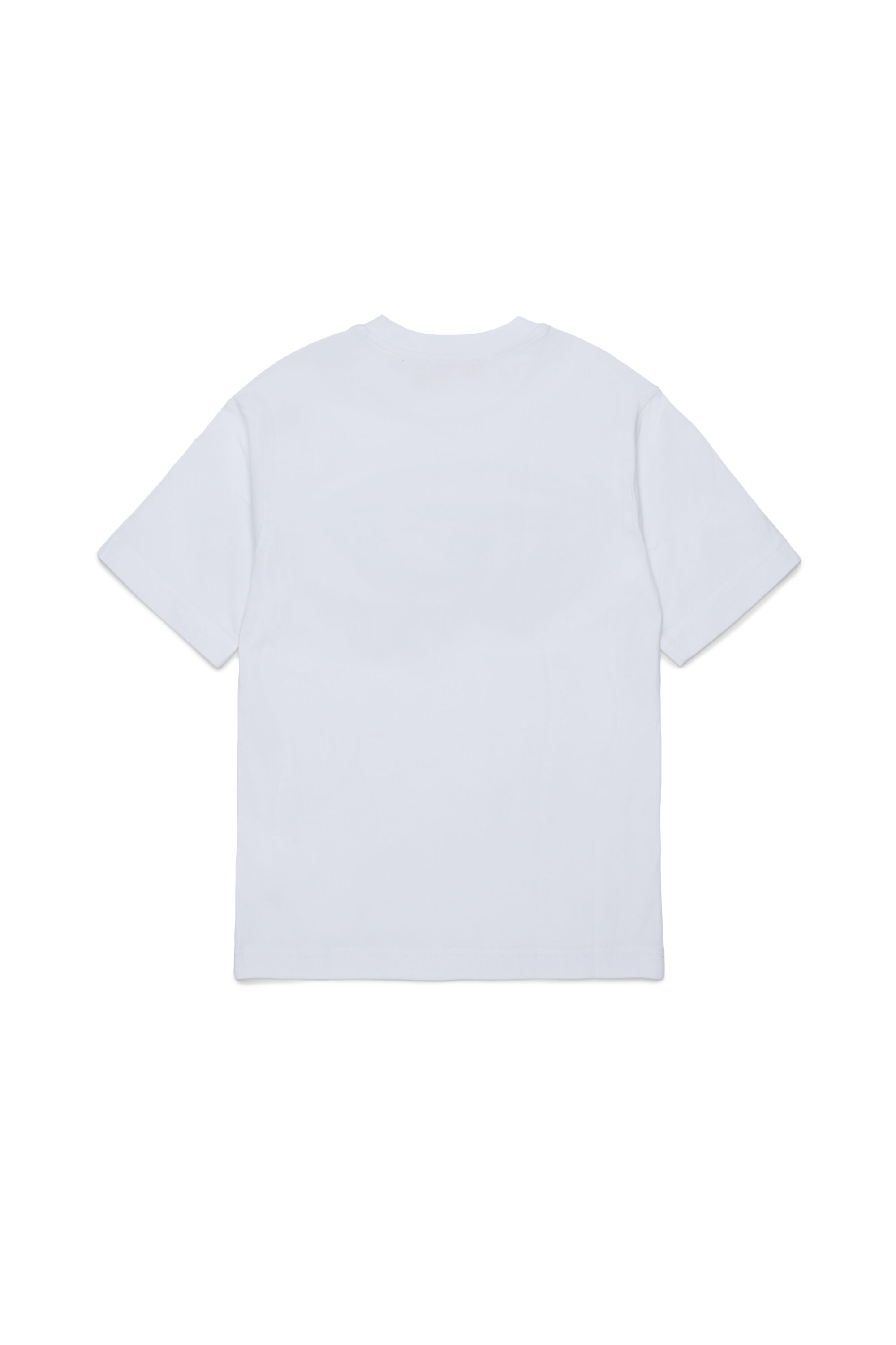 Diesel - TVEL OVER, T-shirt avec imprim&eacute; Oval D bicolore Homme in Blanc - 2