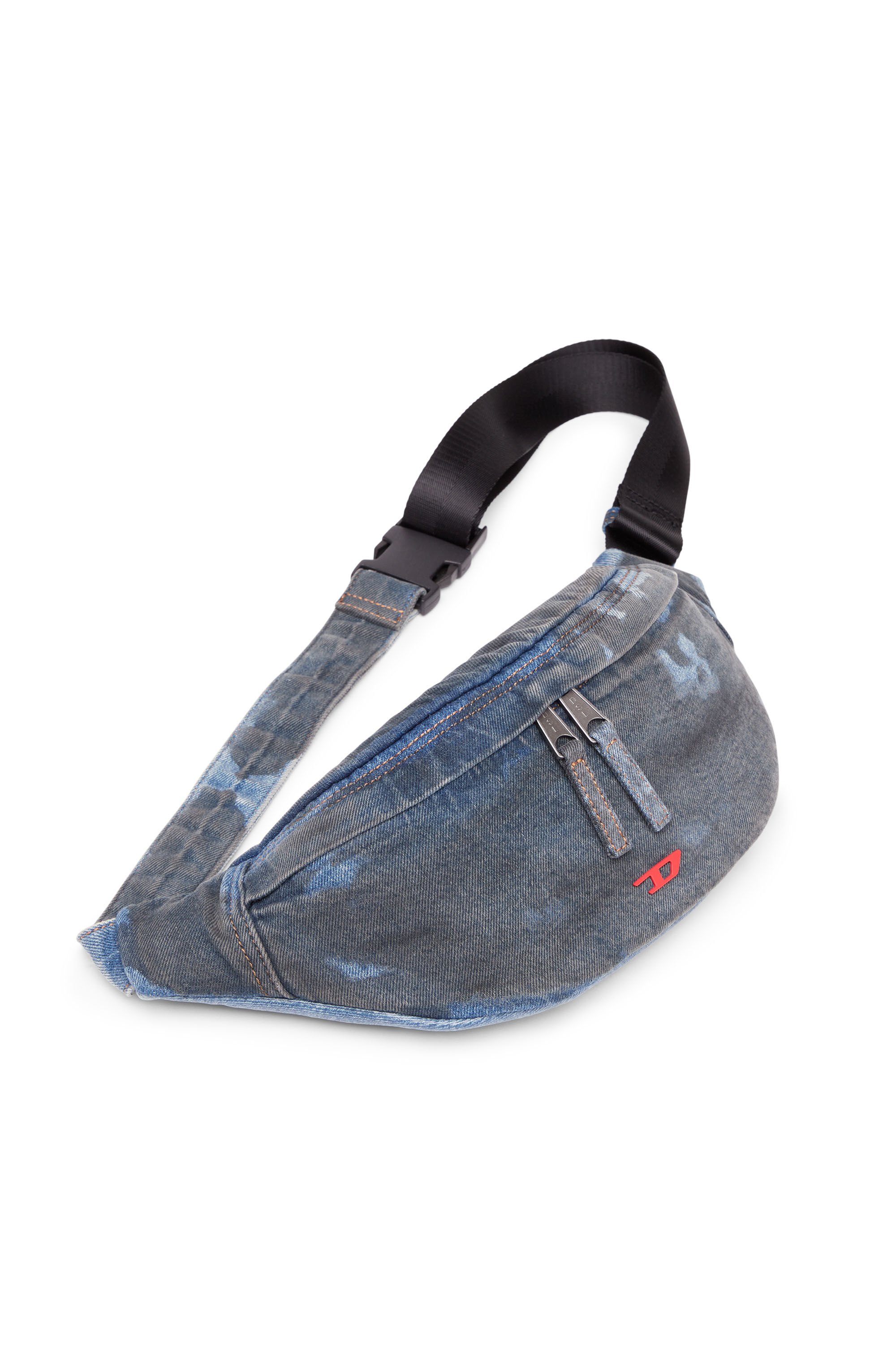 Rave Beltbag Sac banane en denim enduit Femme RAVE BELTBAG Diesel