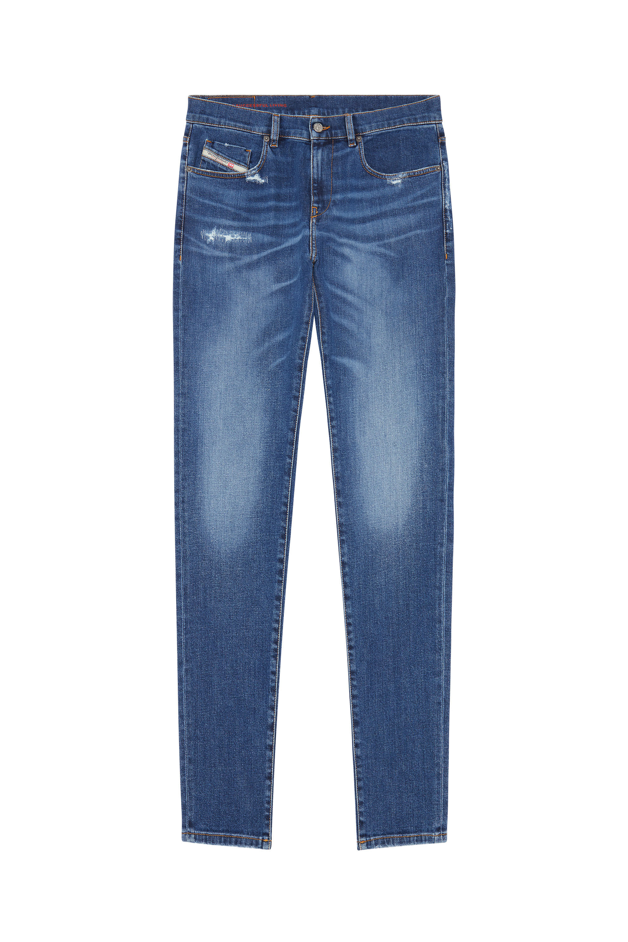 Diesel - 2019 D-STRUKT 09E07 Slim Jeans, Bleu moyen - Image 2