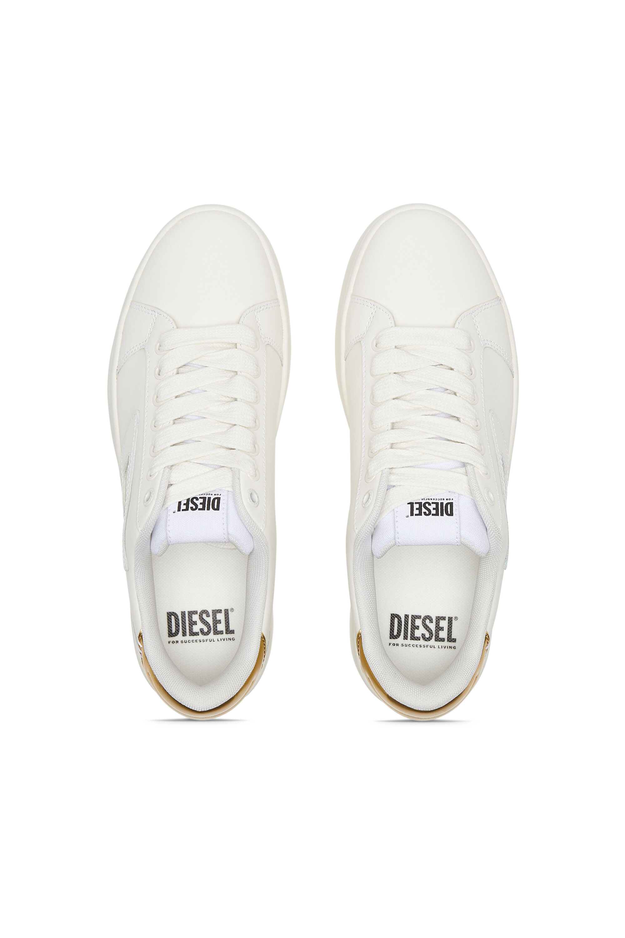 Diesel - S-ATHENE BOLD W, S-Athene Bold-Sneakers basses avec semelle flatform Femme in Doré - 4