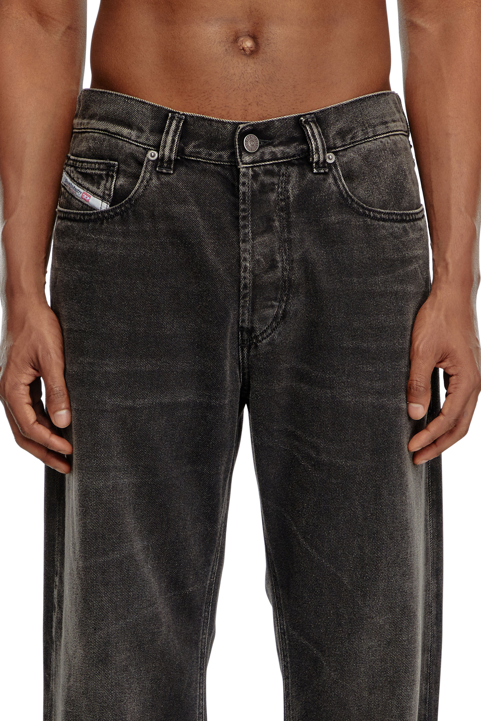 Diesel - Regular Jeans 2024 D-Macs 09J96 Homme, Noir/Gris foncé - Image 5