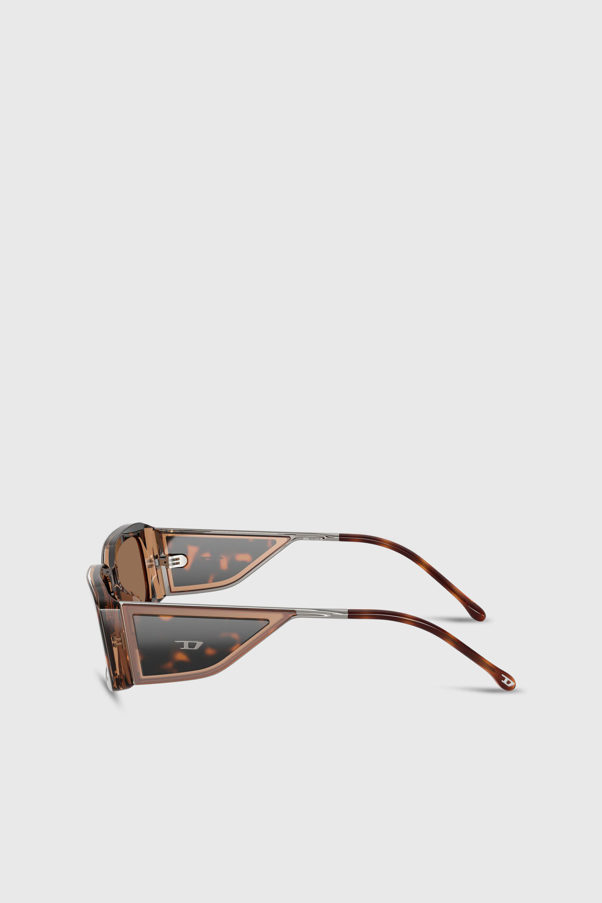Diesel - 0DL2017U, Lunettes de soleil rectangulaires Mixte in Marron - 5