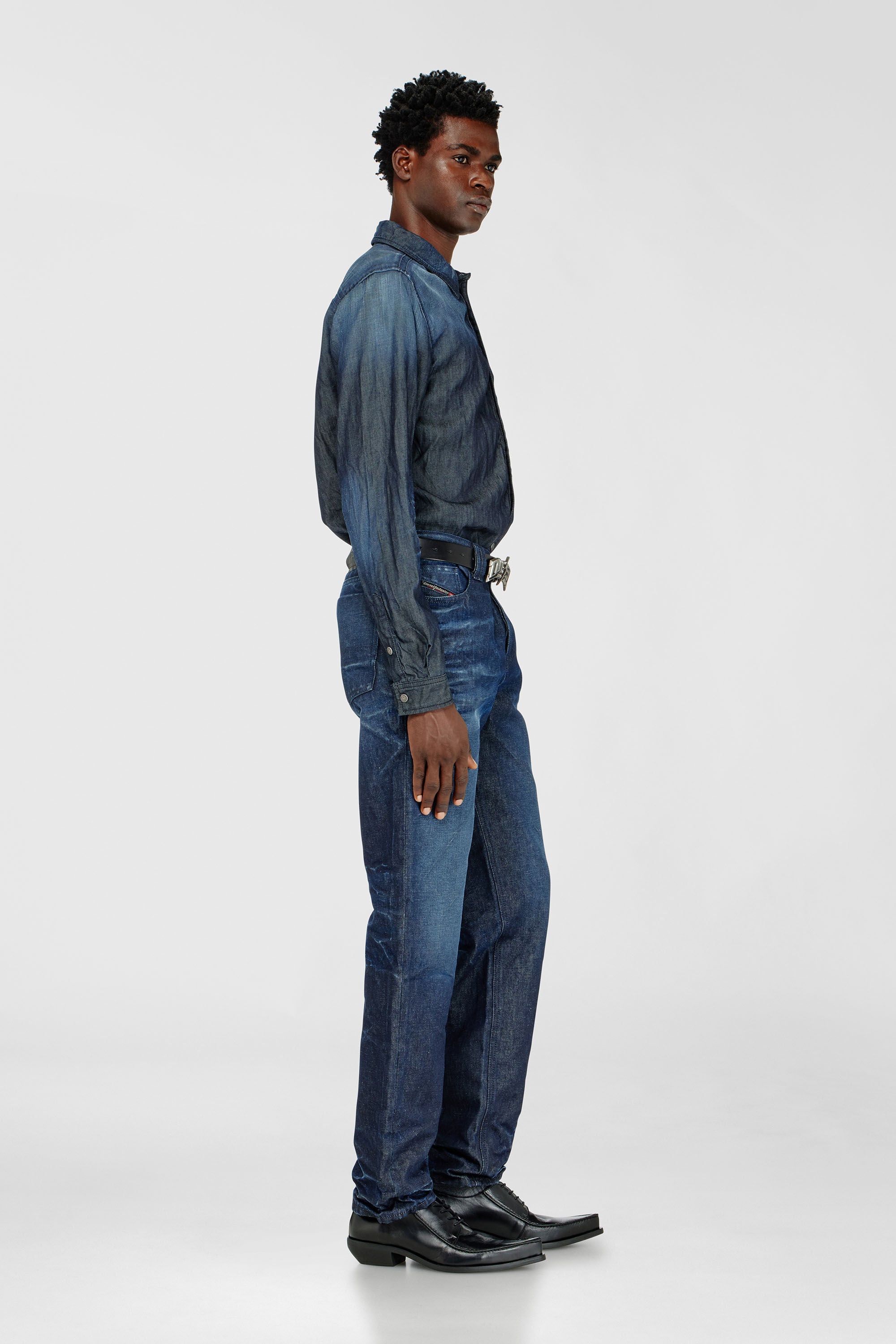 Diesel - Regular Jeans 1991 D-Voeed 007GF Homme, Bleu Fonc&eacute; - Image 2