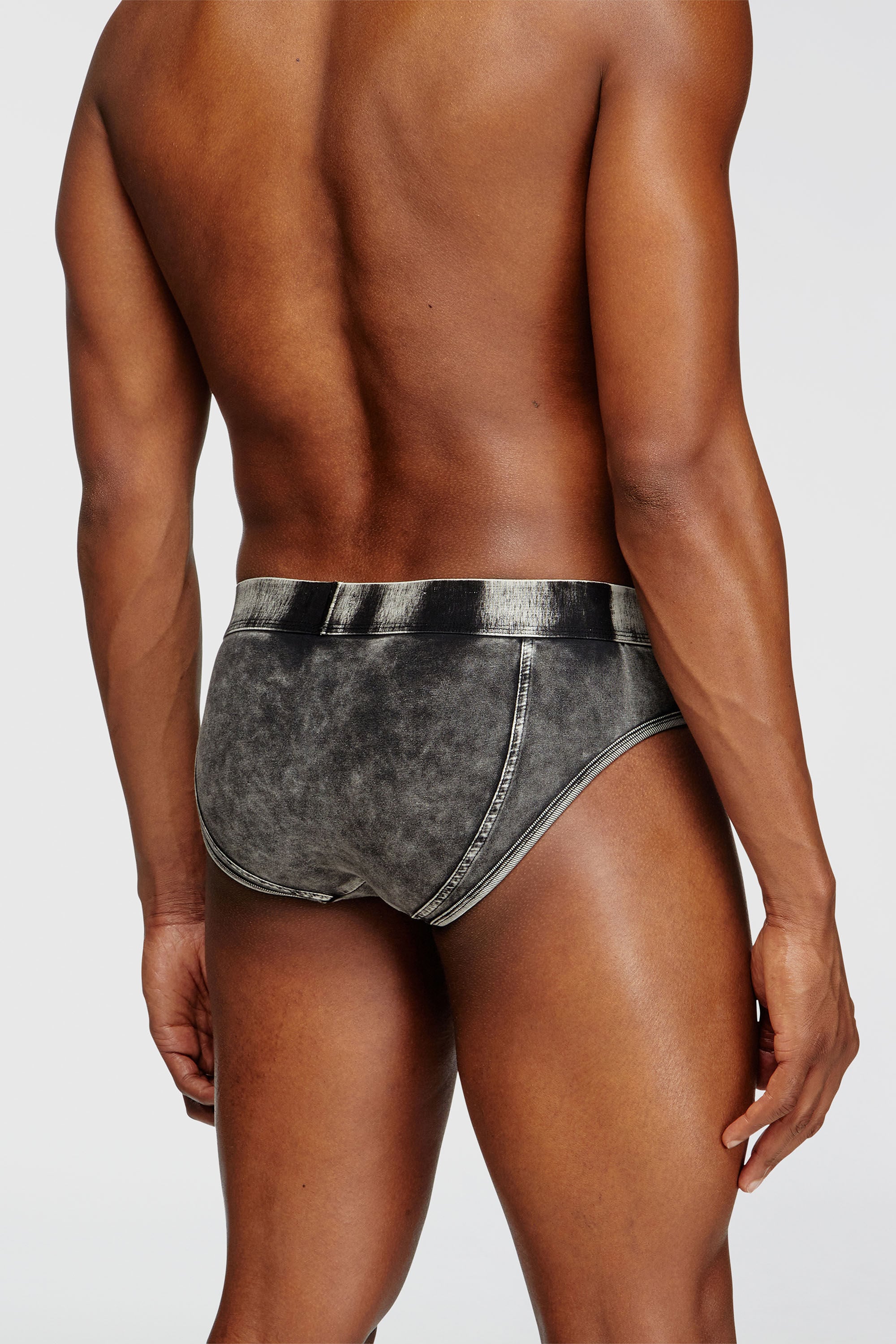 Diesel - ANDRE-DNM, Slip effet denim Homme in Noir - 4