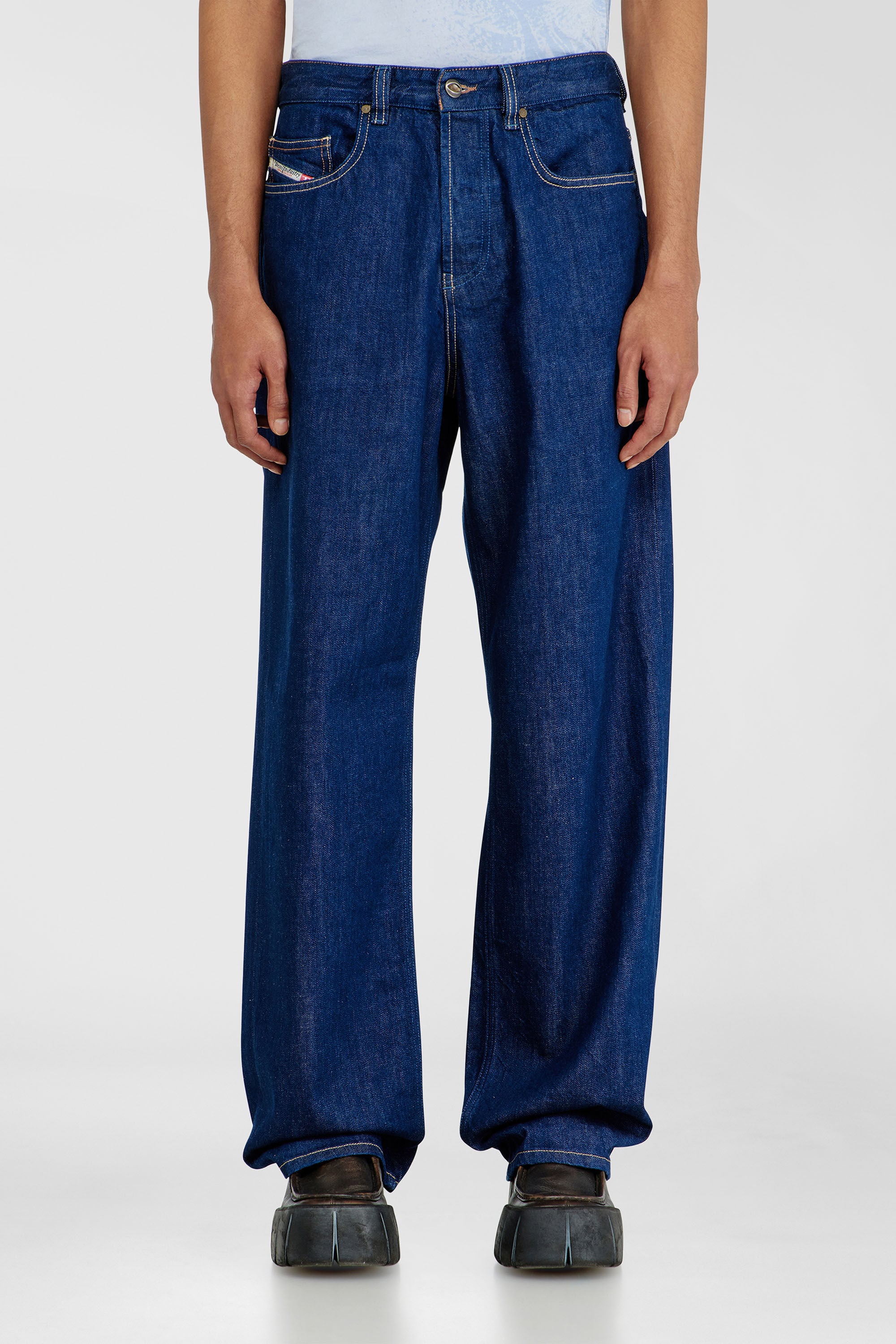 Diesel - Relaxed Jeans 2001 D-Macro 09Q09 Homme, Bleu Fonc&eacute; - Image 4