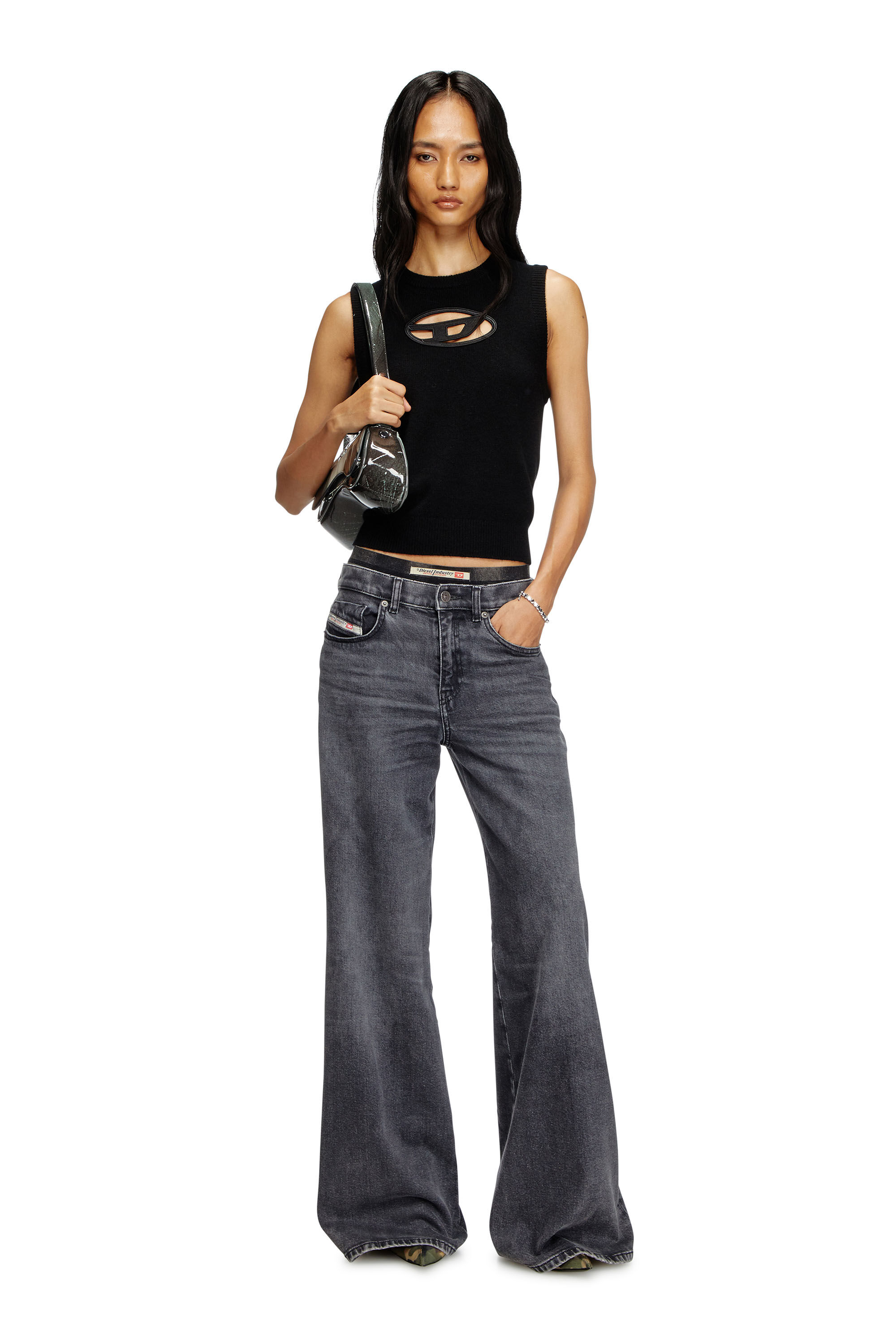 早い者勝ち!!! DIESEL◆デニム｜flare jeans 1978 d-akemi 0clbg Jeans Flare Femme | Noir/Gris foncé | Diesel 1978 D-Akemi
