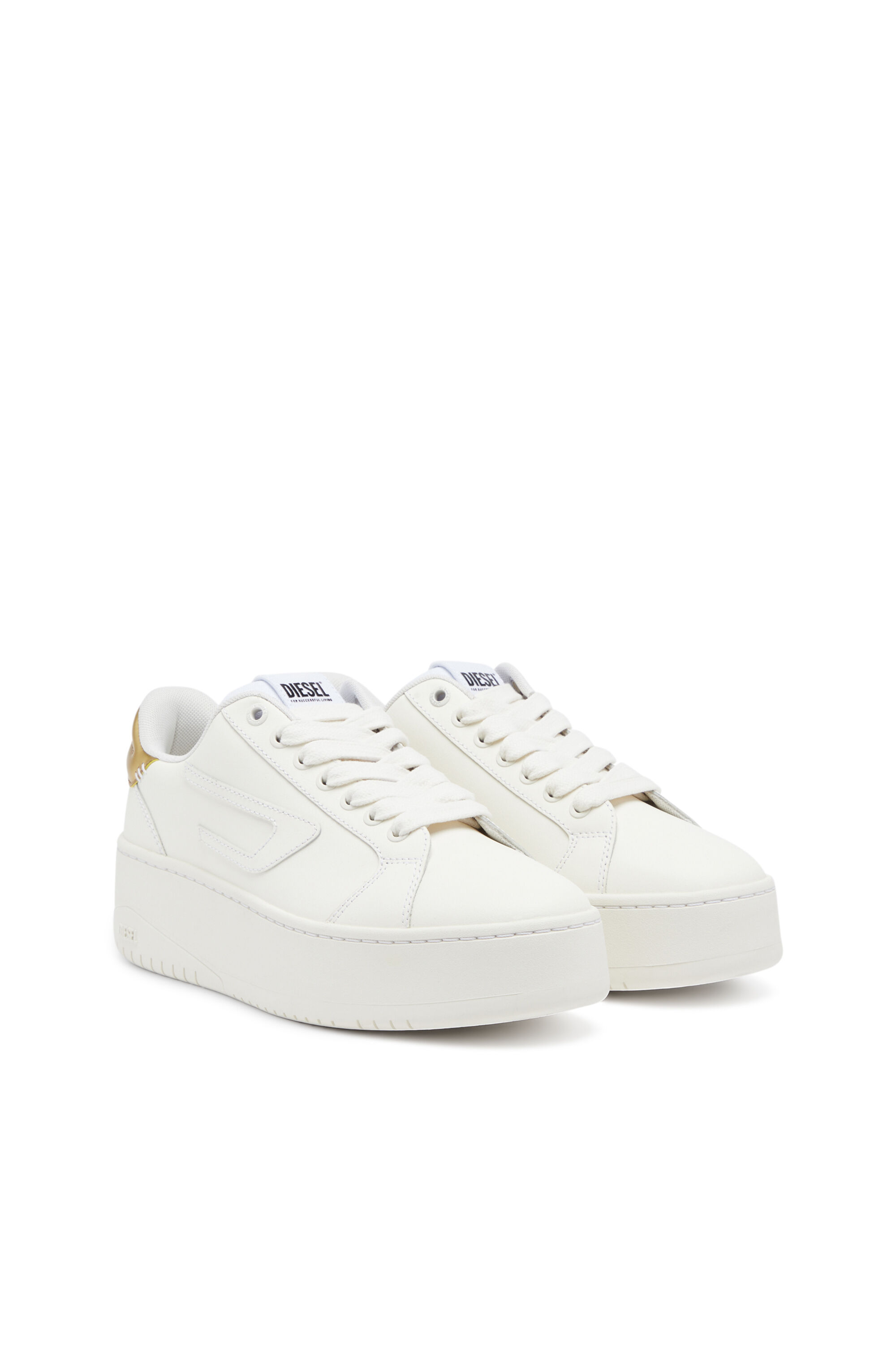 Diesel - S-ATHENE BOLD W, S-Athene Bold-Sneakers basses avec semelle flatform Femme in Doré - 2