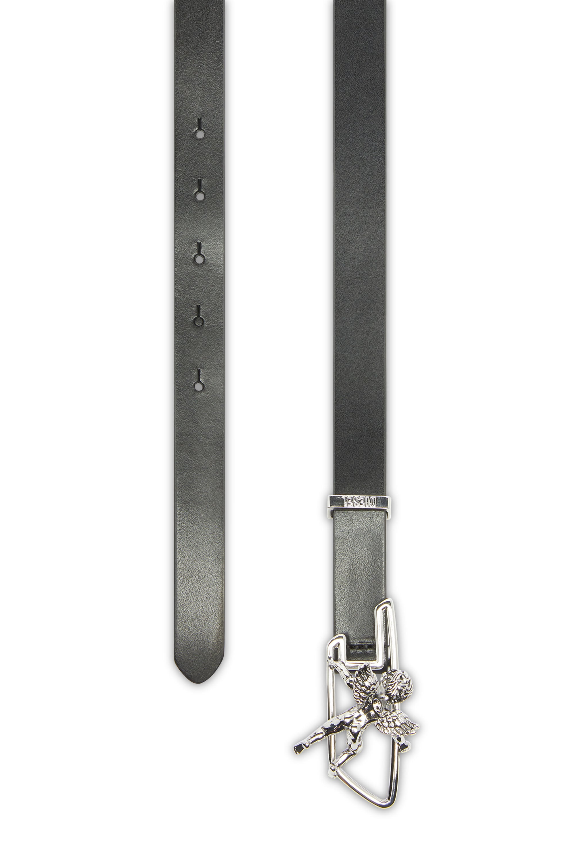 Diesel - B-D LINE W ANGEL 20, Ceinture 2 cm en cuir avec boucle contour ch&eacute;rubin D Femme in Noir - 2