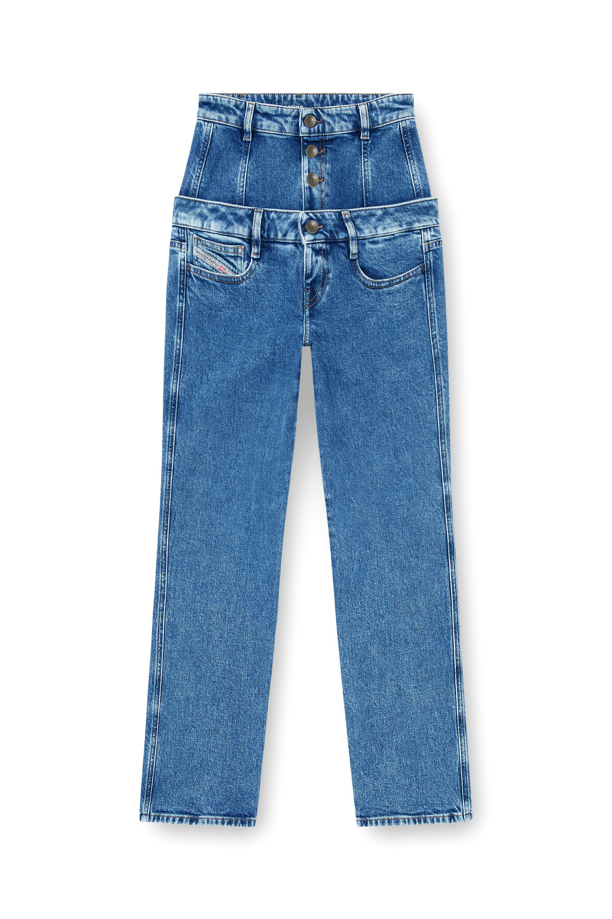Diesel - Slim Jeans D-Fynora 007EU Femme, Bleu moyen - Image 6