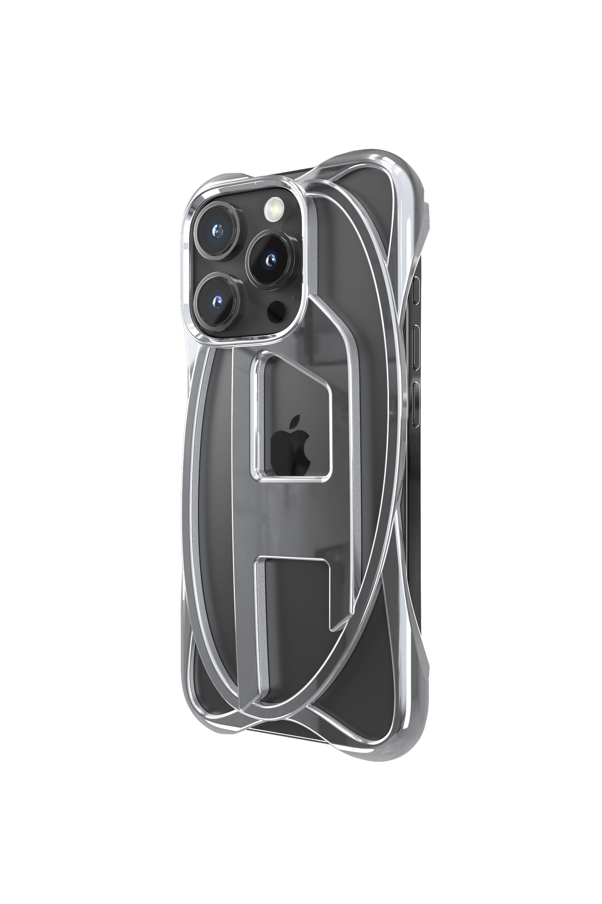Diesel - 60267 CAGED D CASE, Coque Caged D iPhone 16 Pro Mixte in Gris - 2