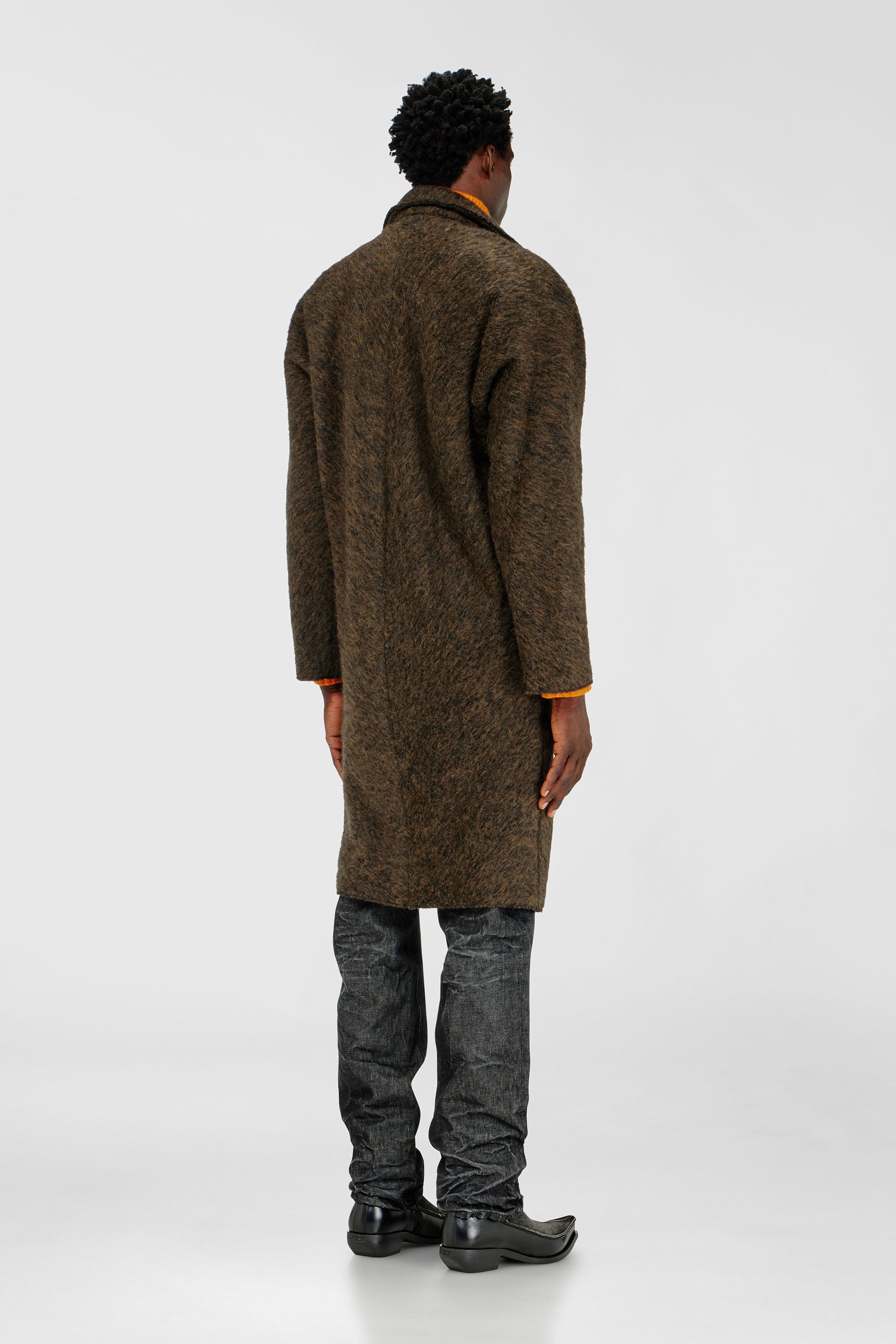 Diesel - W-HULL, Manteau en laine et alpaga m&eacute;lang&eacute;s Homme in ToBeDefined - 4
