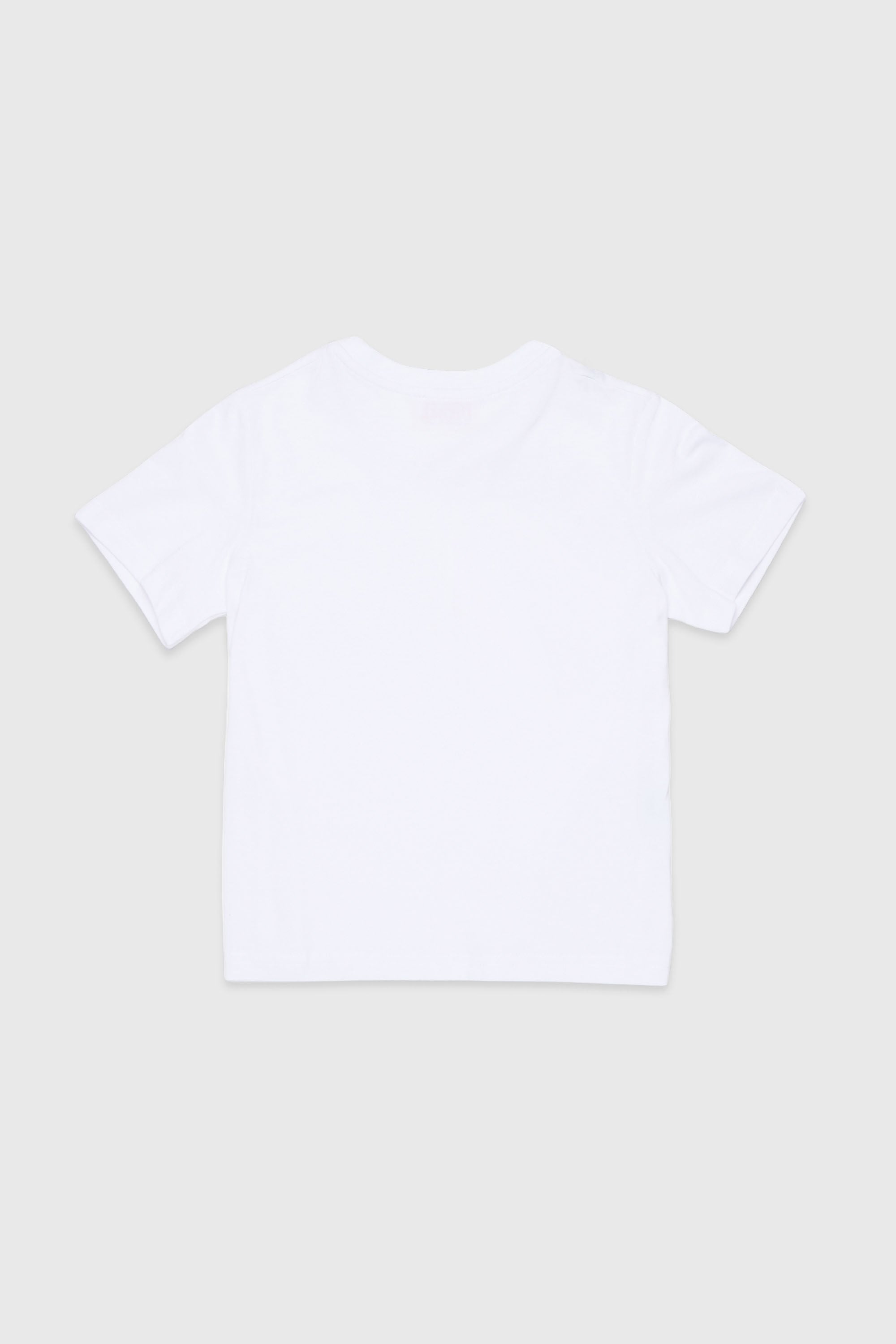 Diesel - TROSET, T-shirt avec rose en denim appliqu&eacute;e Femme in Blanc - 2