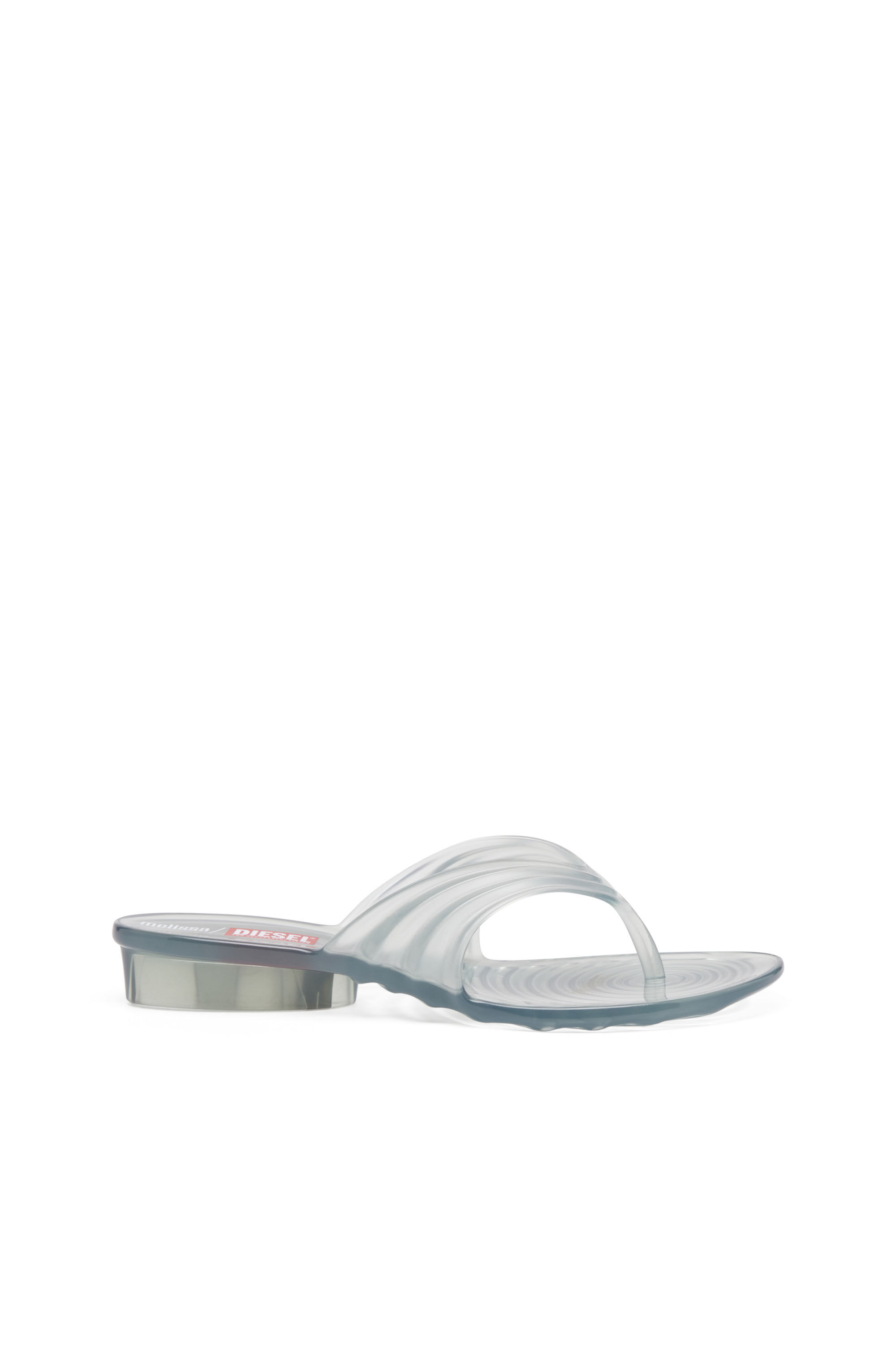 Diesel - MELISSA QUANTUM THONG, Tong sculpturale en Melflex&reg; Femme in Gris - 1