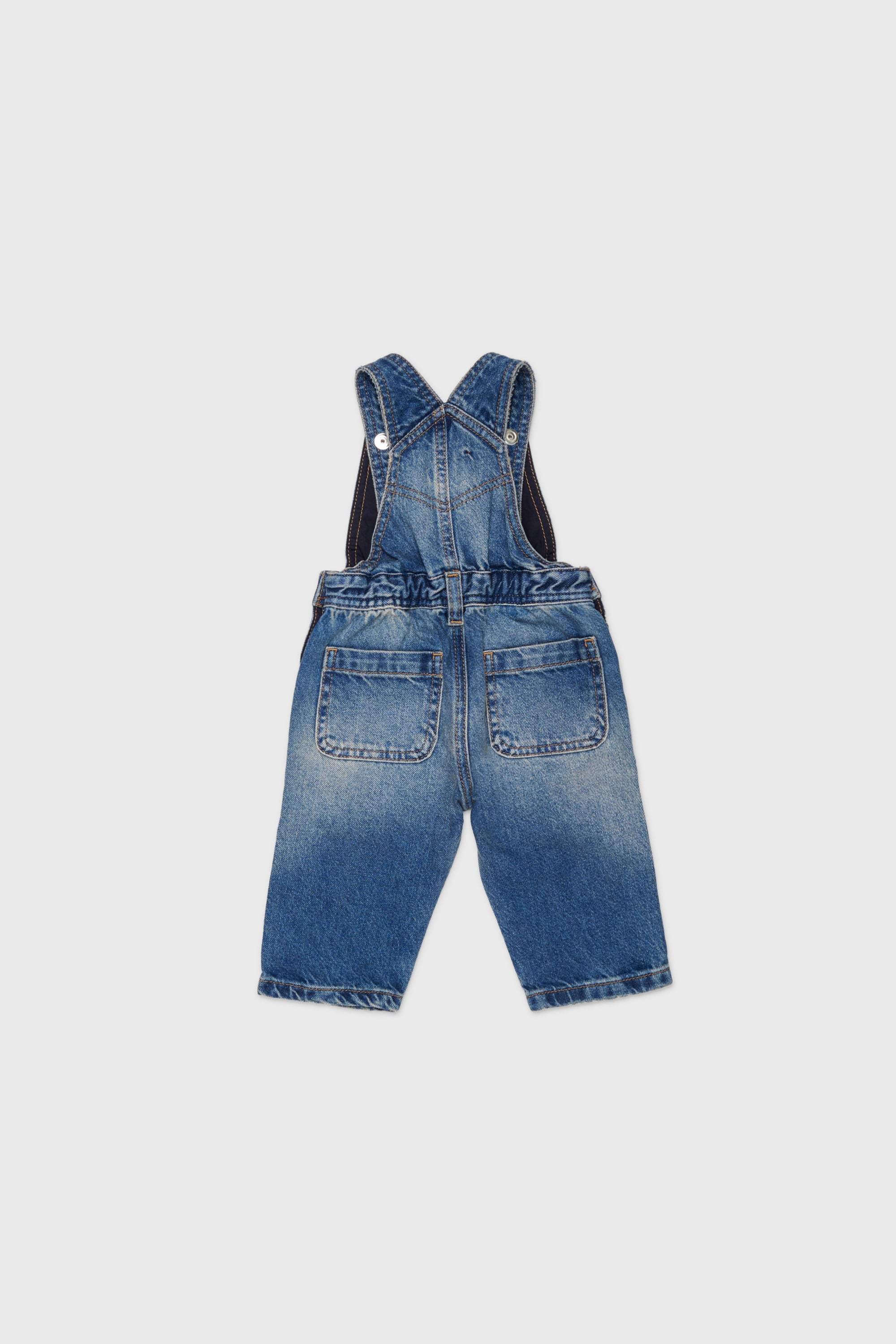 Diesel - JARYB, Salopette en denim avec broderie logo Mixte in Bleu - 2
