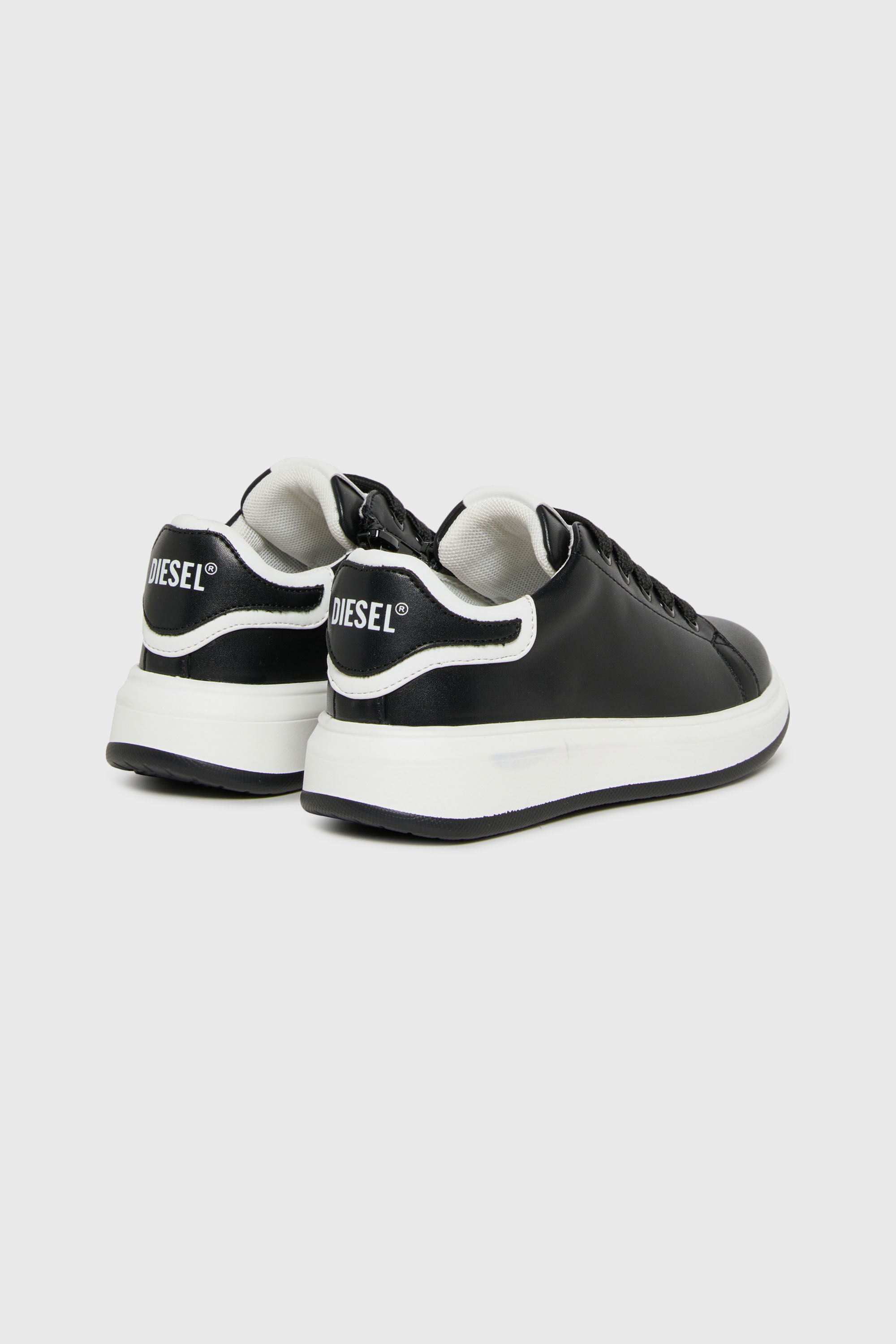 Diesel - S-MEQUIPLA, Unisex's S-MEQUIPLA-Sneakers with contrast trims in Black - 3