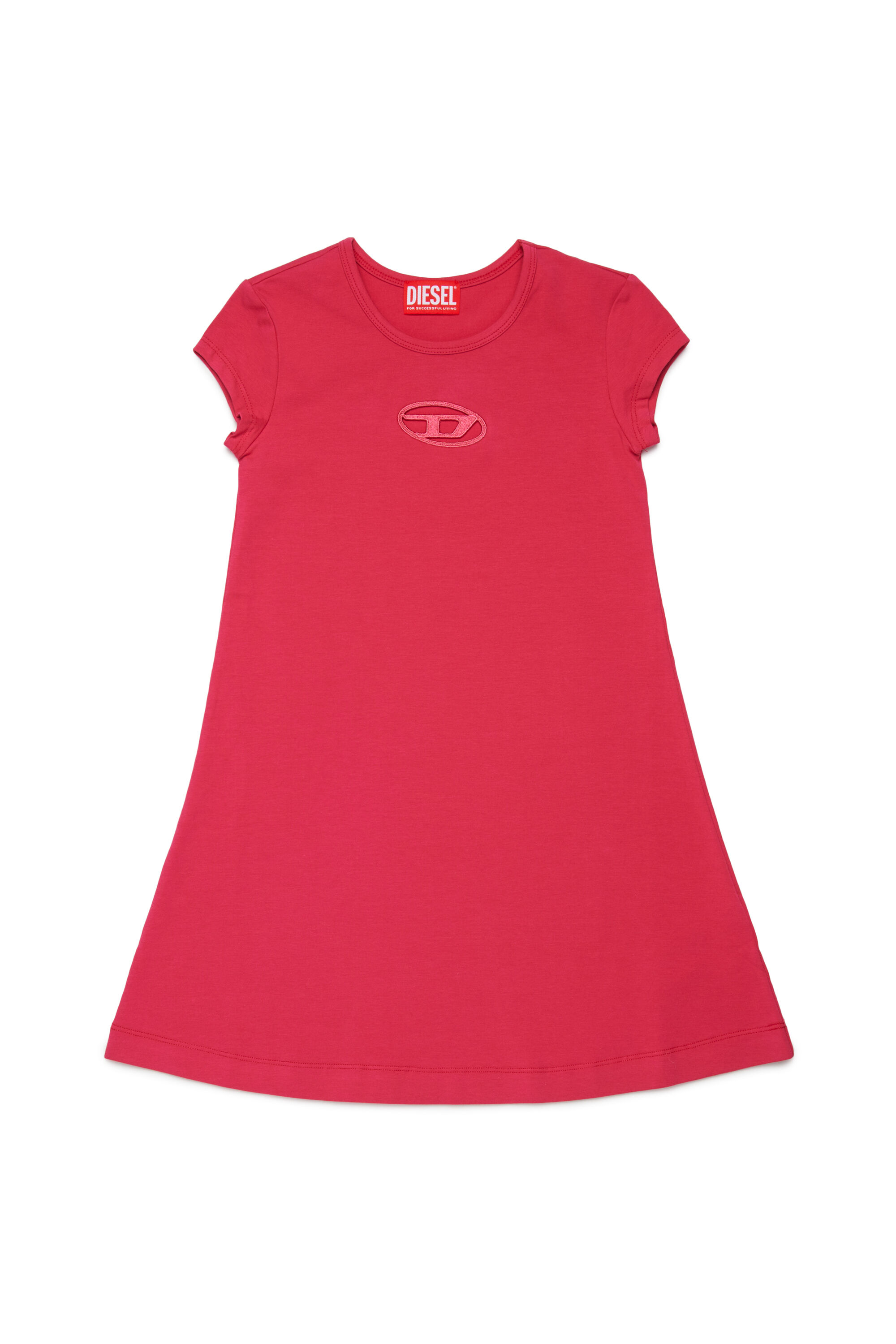 Diesel - DANGIELAM, Robe T-shirt avec cut-out Oval D Femme in Rose - 1