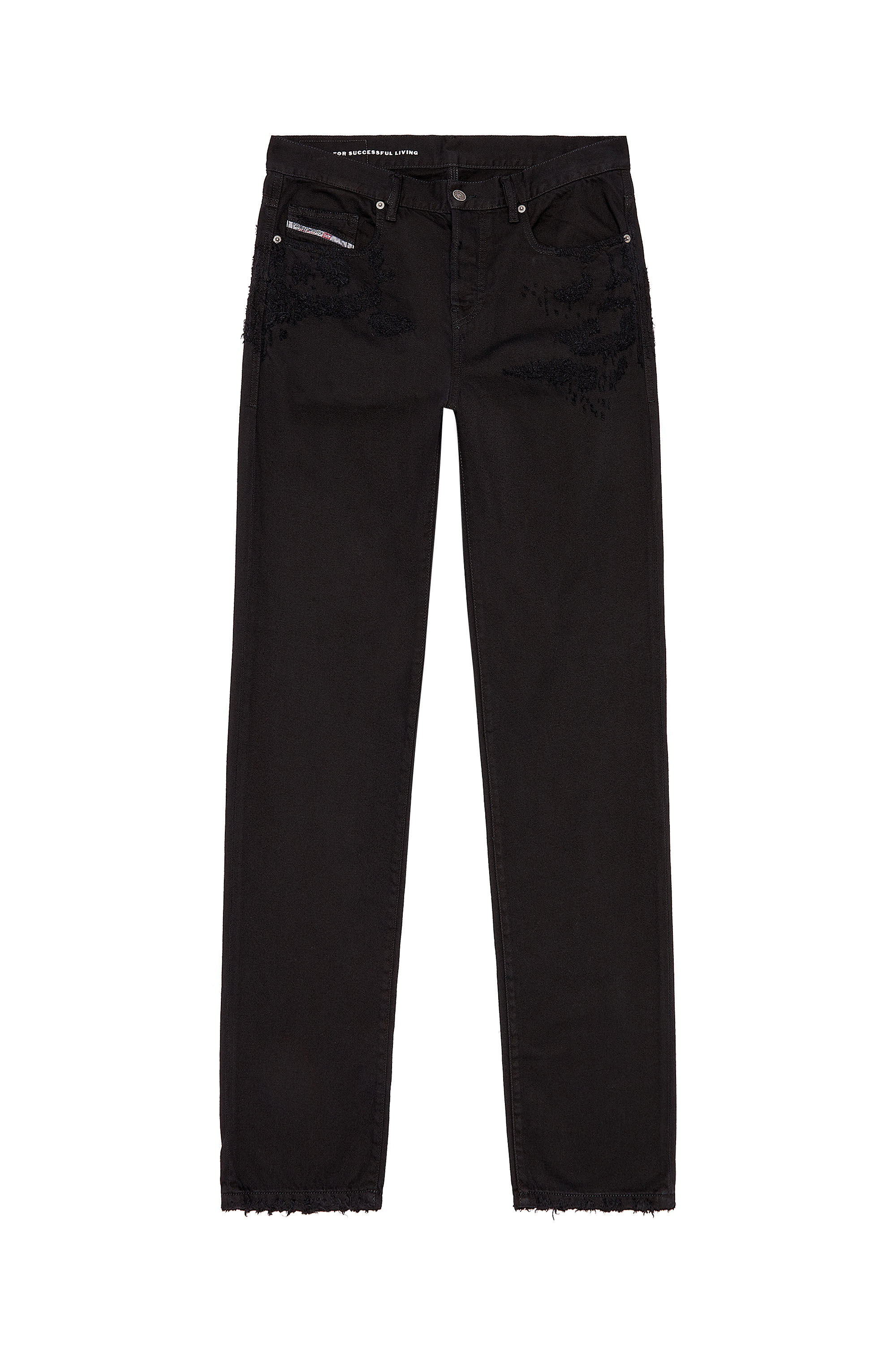 Diesel - Straight Jeans 2020 D-Viker 068HJ, Noir/Gris foncé - Image 2