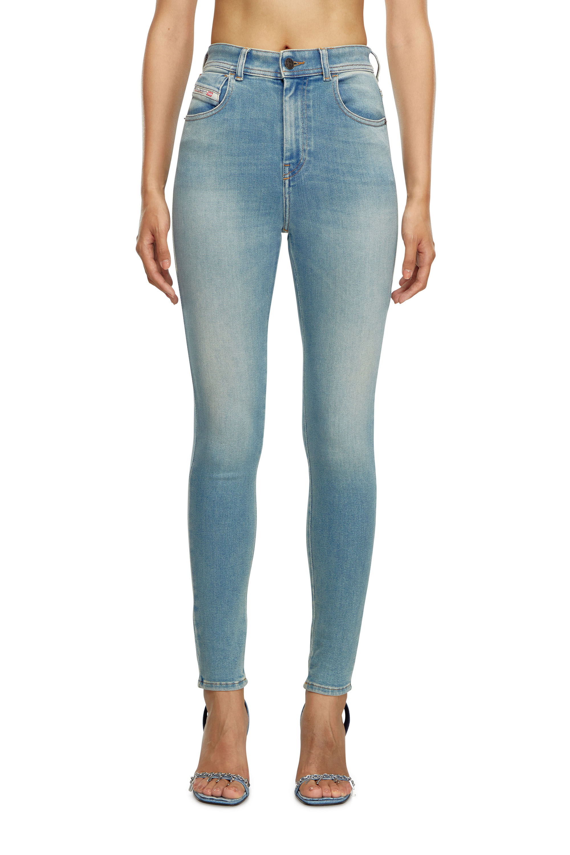 Jeans Skinny Femme Bleu Clair Diesel 1984 Slandy High