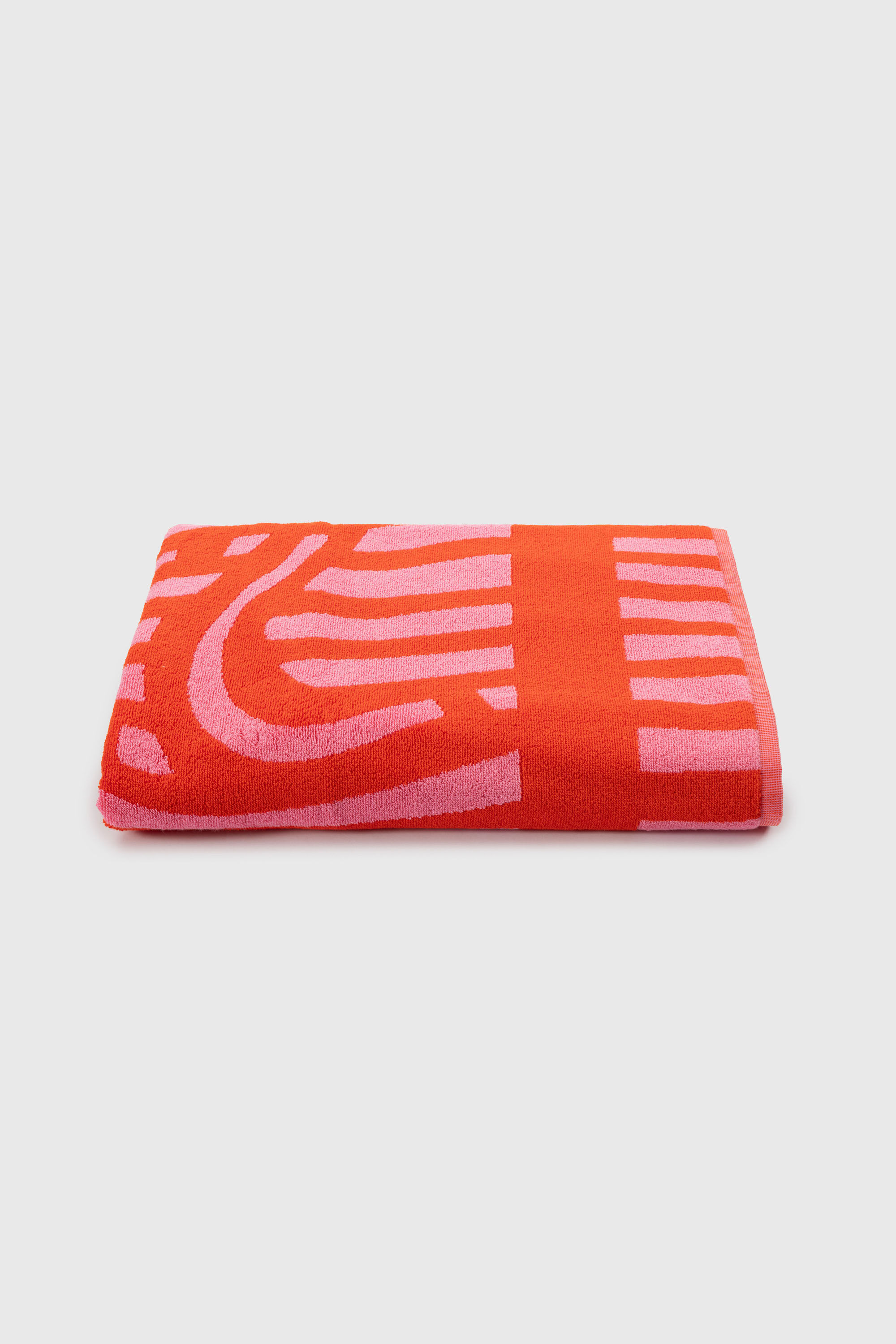 Diesel - 1018163  STRIPES PINK/RED TOWEL, Serviette &eacute;ponge 100x180 cm Mixte in Rouge - 5