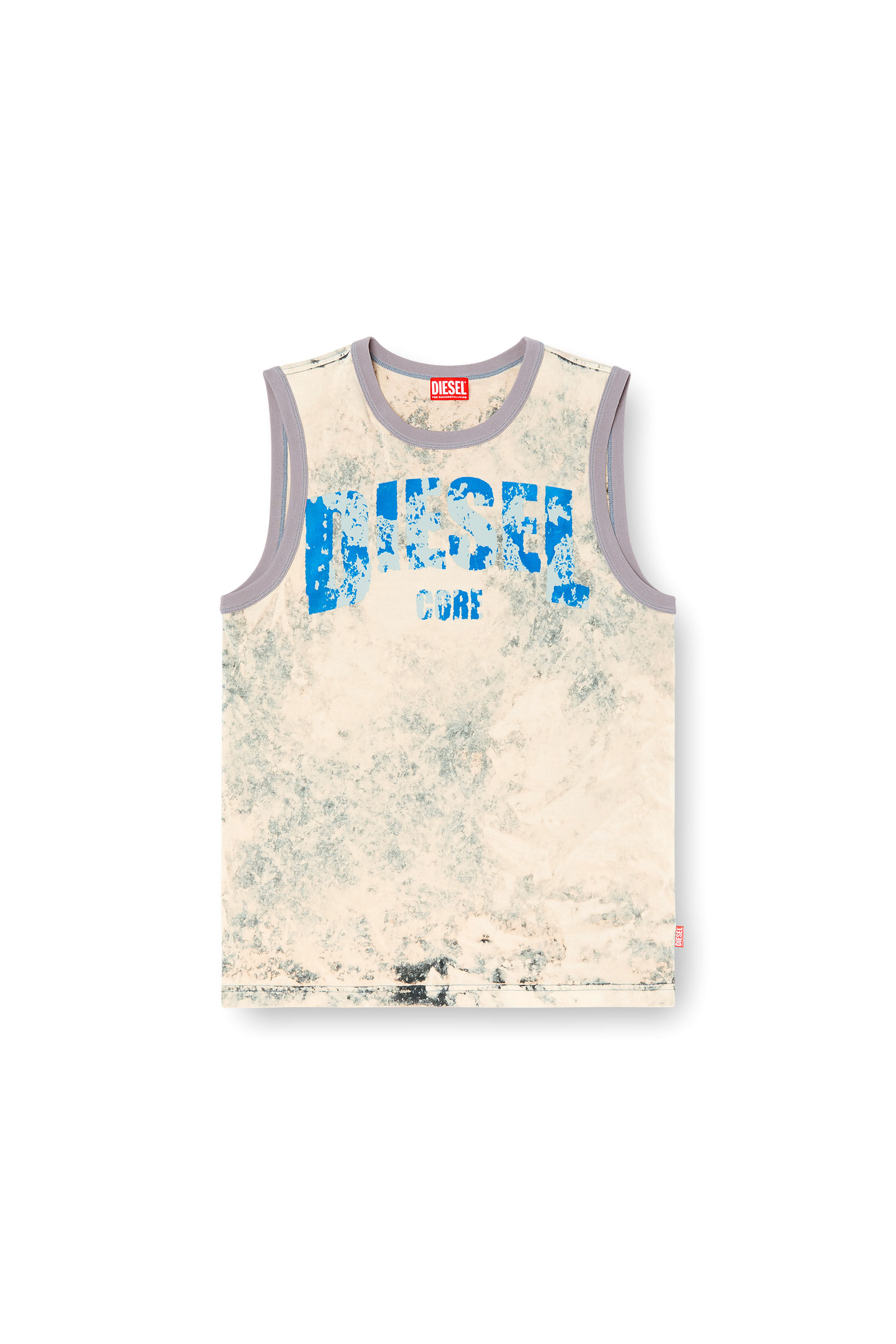 Diesel - T-BISCO-R1, Débardeur traité avec logo Diesel Core Homme in Gris - 2