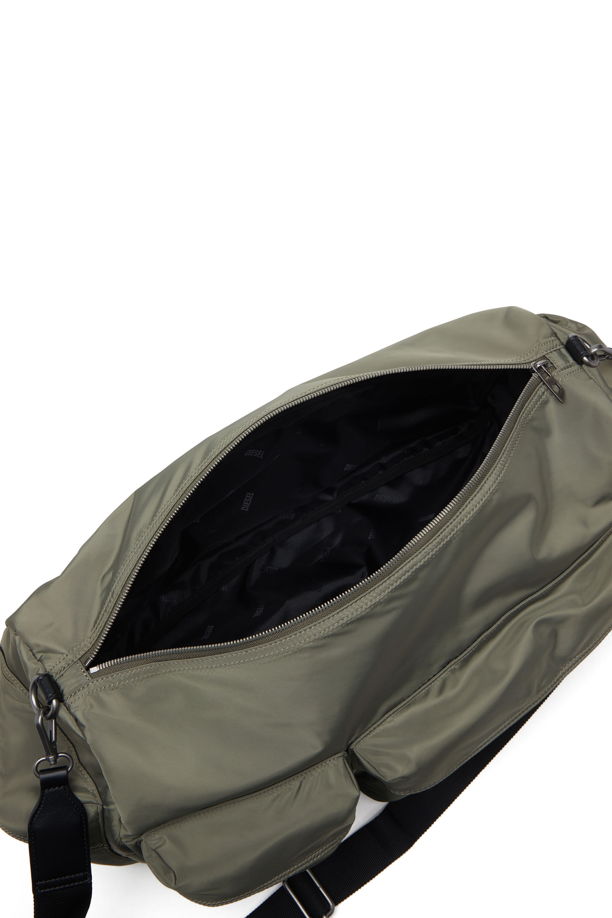 Diesel - MULTI-PKTS DUFFLE X, Multi-Pkts-Sac polochon multipoche en étoffe utilitaire Mixte in Vert - 2