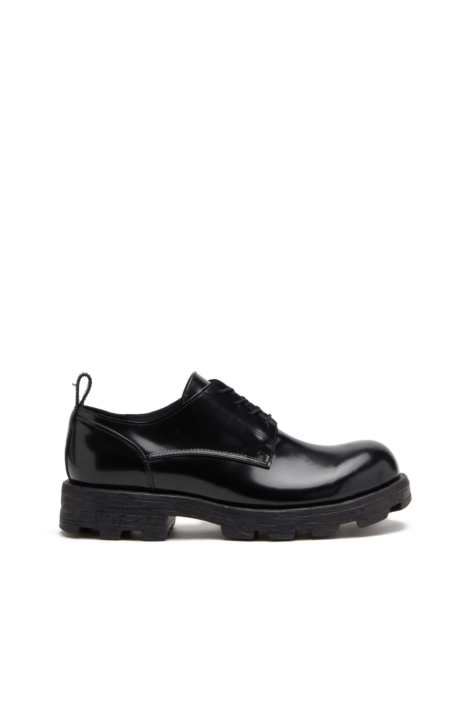 D HAMMER SH Homme Chaussures a lacets en cuir brillant Diesel