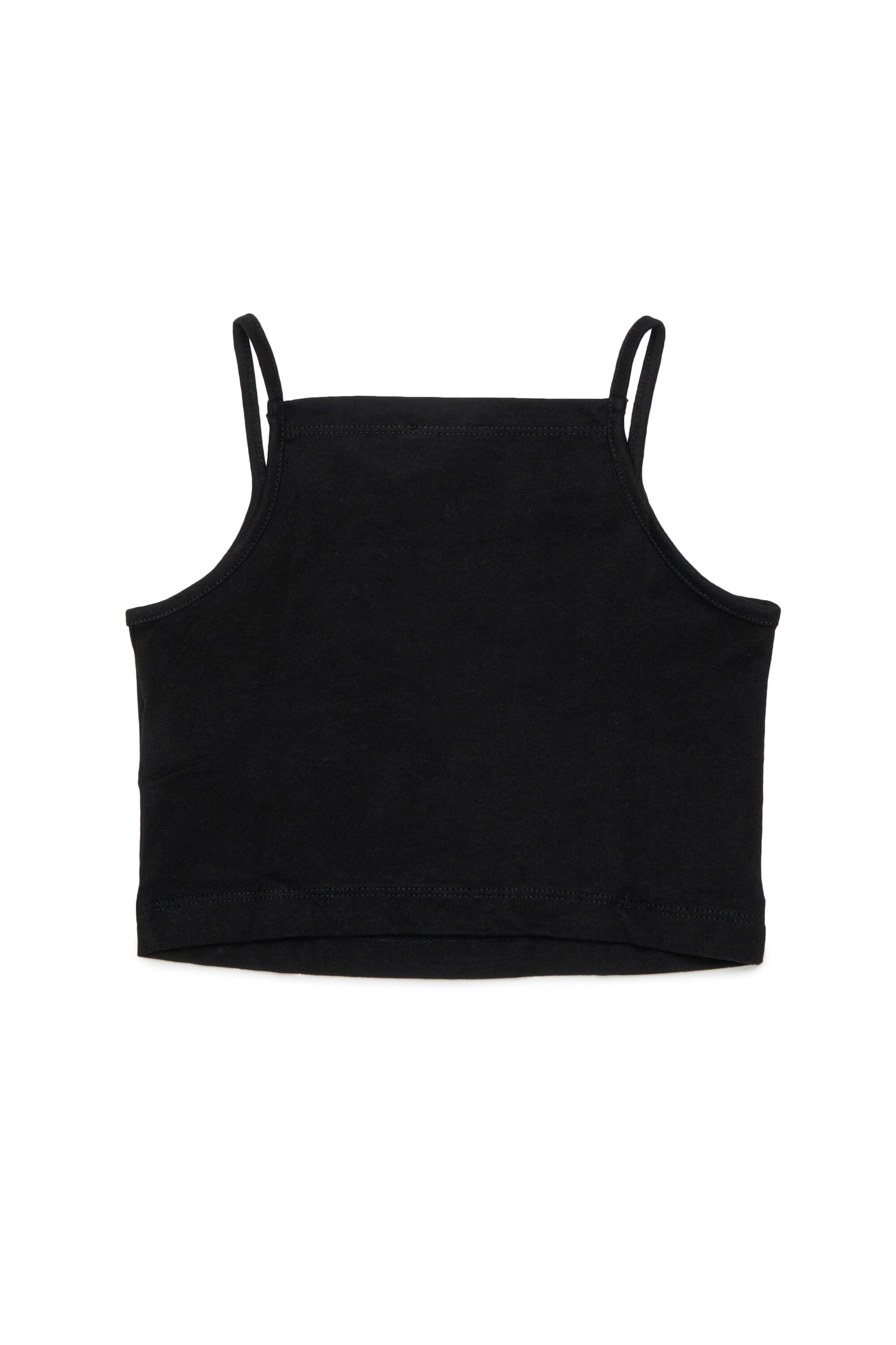 Diesel - TEDIM, Crop top &agrave; fines bretelles Femme in Noir - 2
