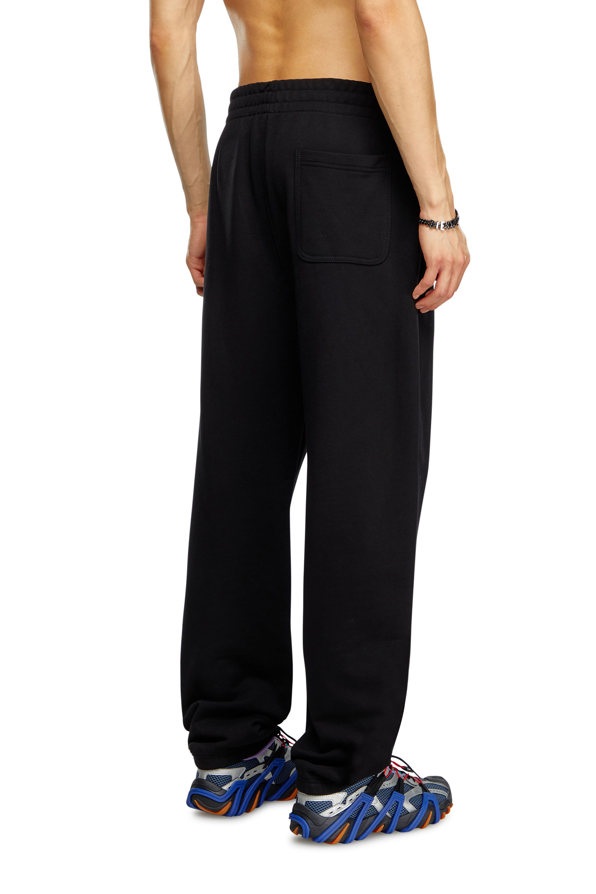 Diesel - P-MARKY-D, Pantalon de survêtement avec empiècement D brodé Homme in Noir - 4
