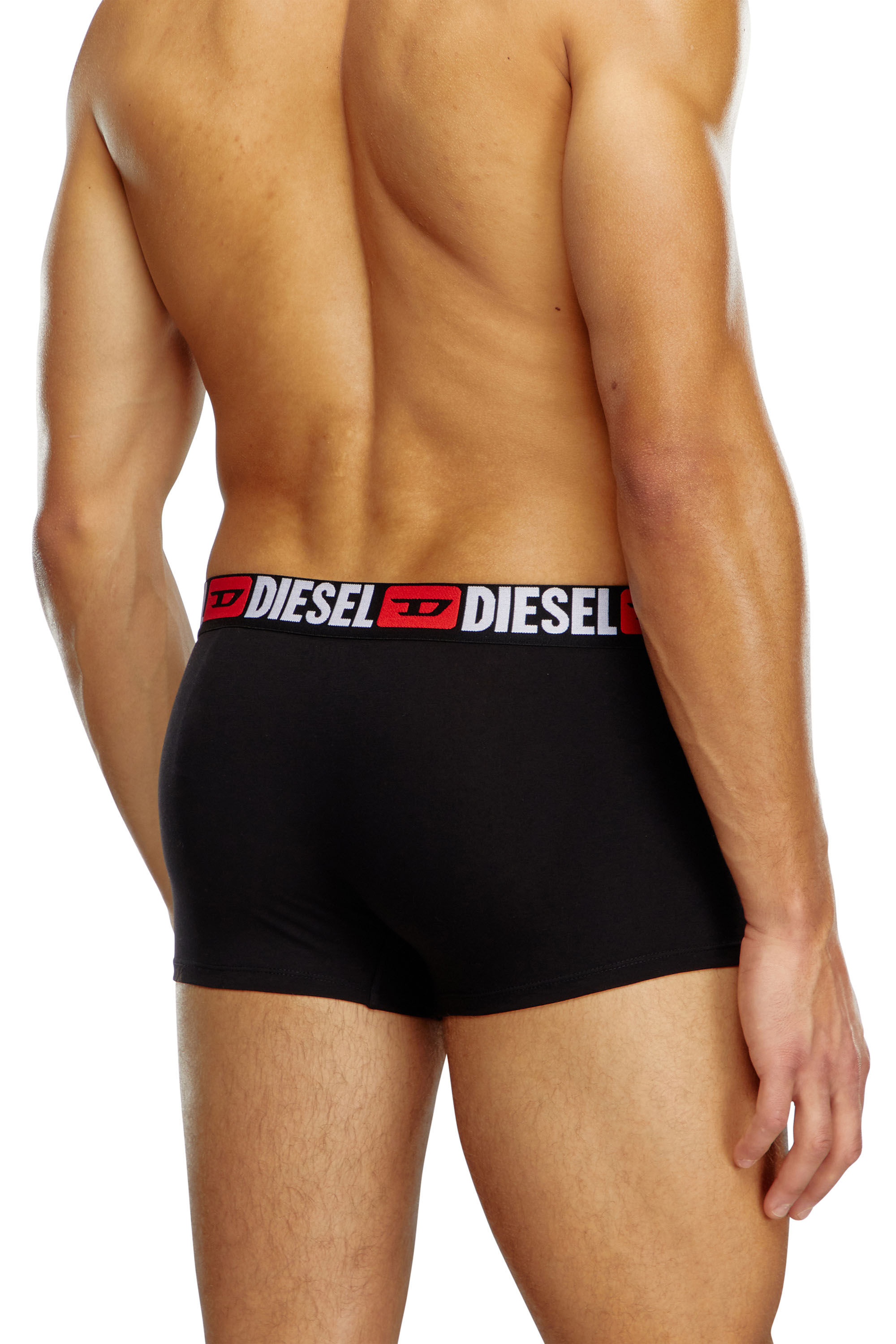 Diesel - UMBX-DAMIENTHREEPACK, Homme Lot de trois boxers avec taille ornée du logo sur toute la surface in Noir - Image 4