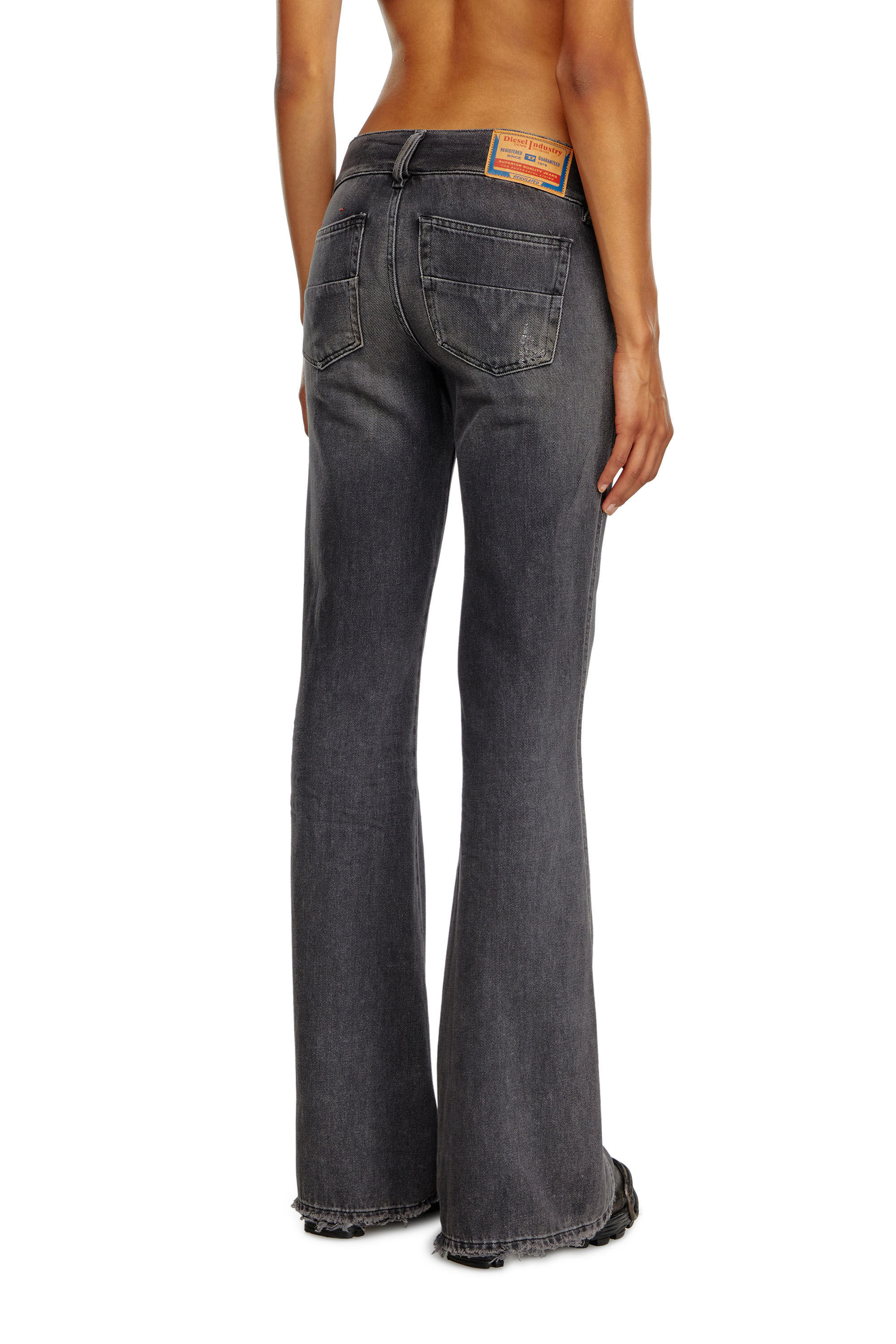 Jeans Bootcut Femme Noir Gris fonce Diesel D Hush