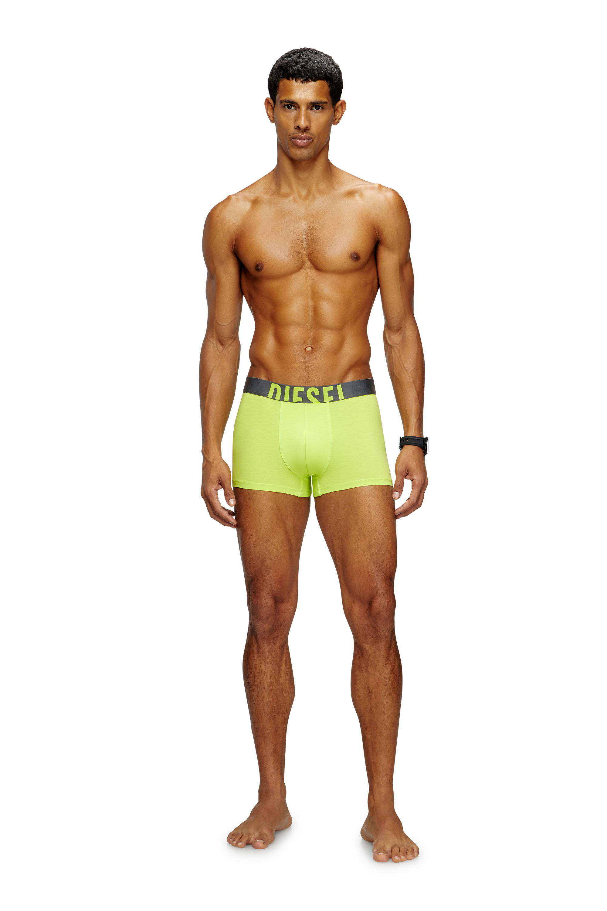 Diesel - DAMIEN-D-POP-3PACK-40, Lot de trois boxers en coton stretch Homme in Polychrome - 1