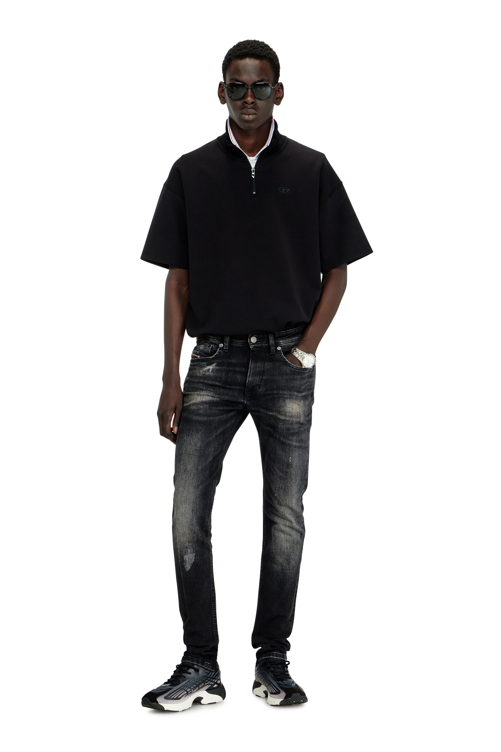 Diesel - Skinny Jeans 1979 Sleenker 0DBDP Homme, Noir/Gris fonc&eacute; - Image 1