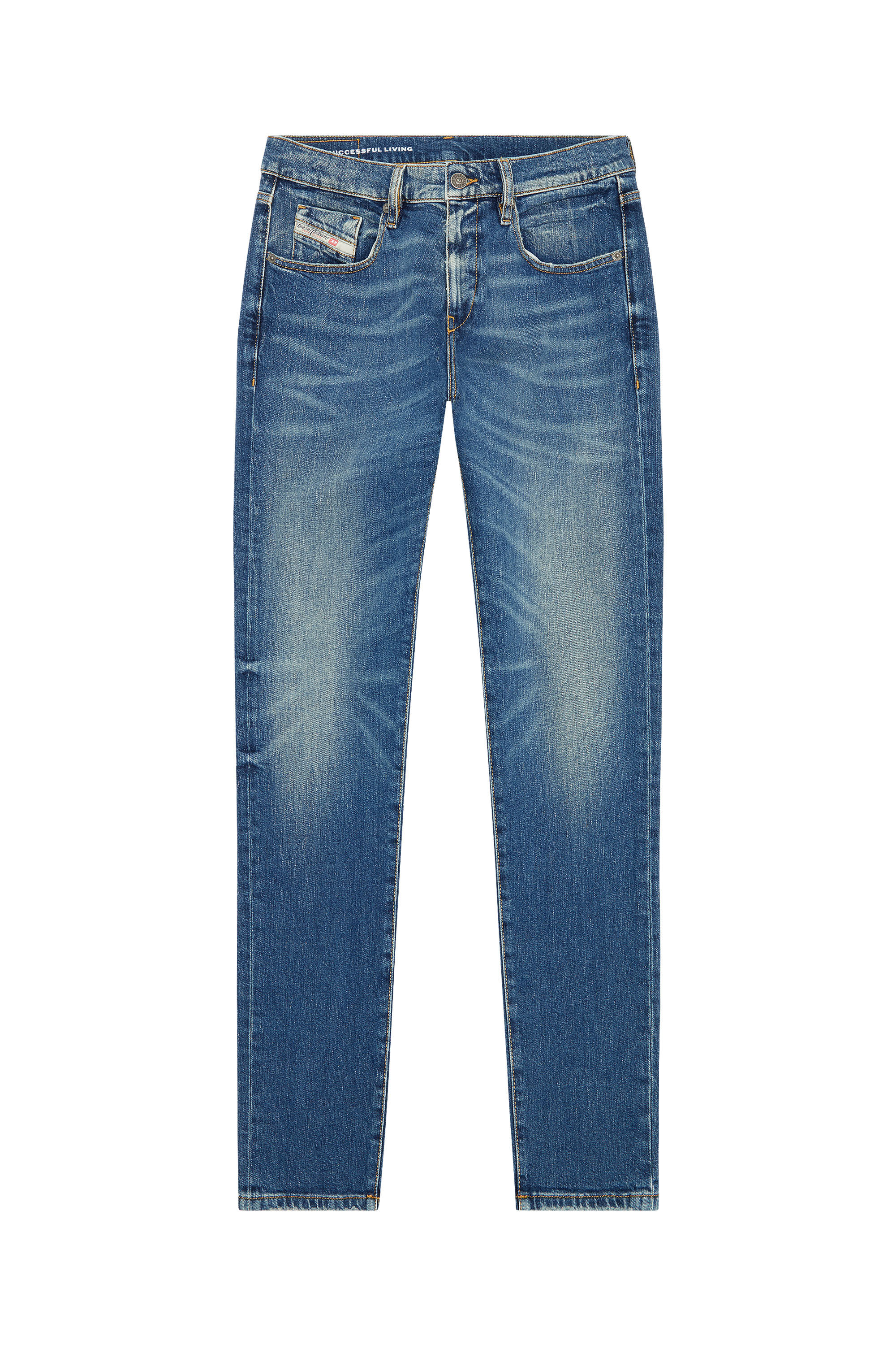 Diesel - 2019 D-Strukt 007L1 Slim Jeans, Bleu moyen - Image 2