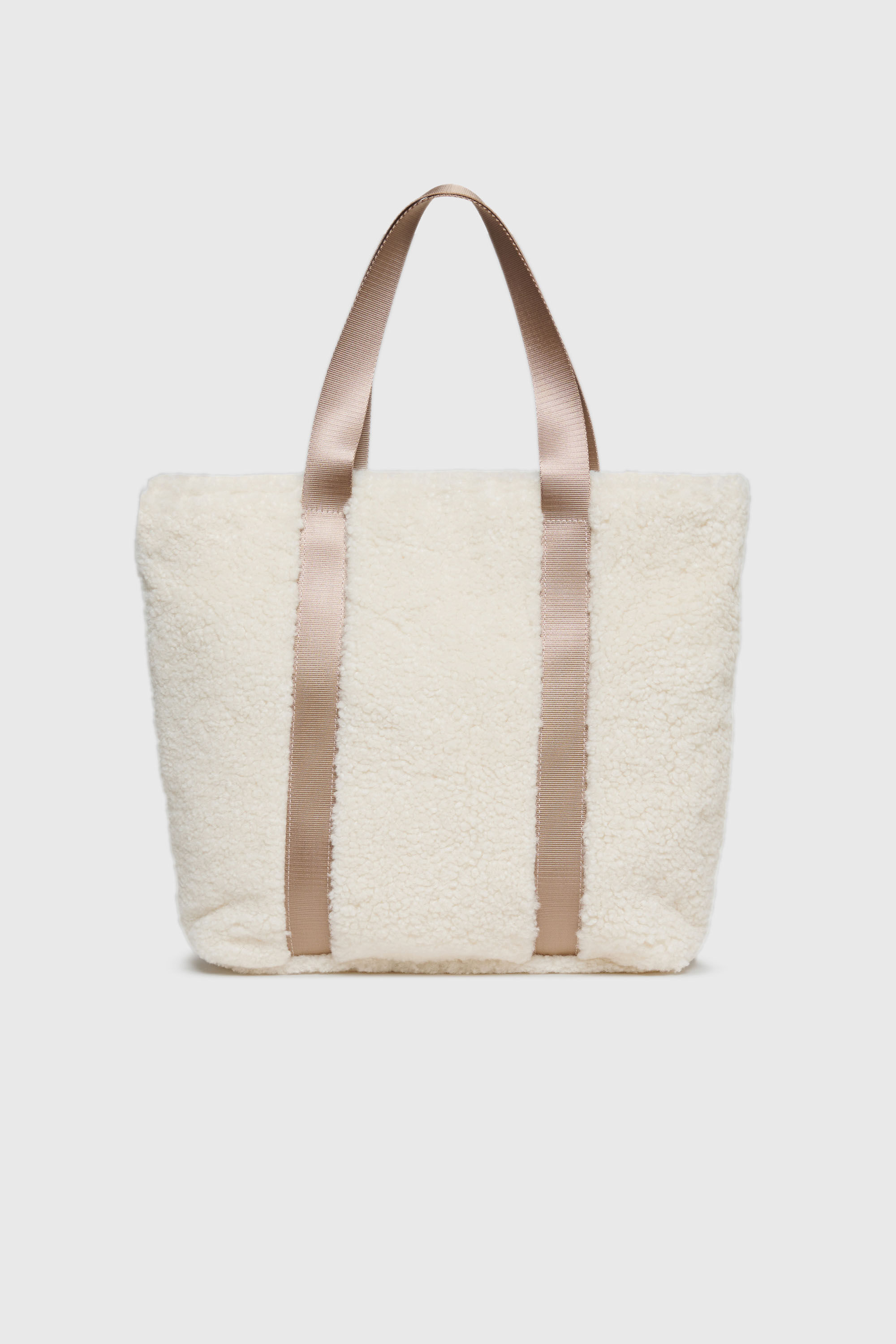 Diesel - WIXA, WIXA - Sac cabas en polaire teddy Femme in Blanc - 2