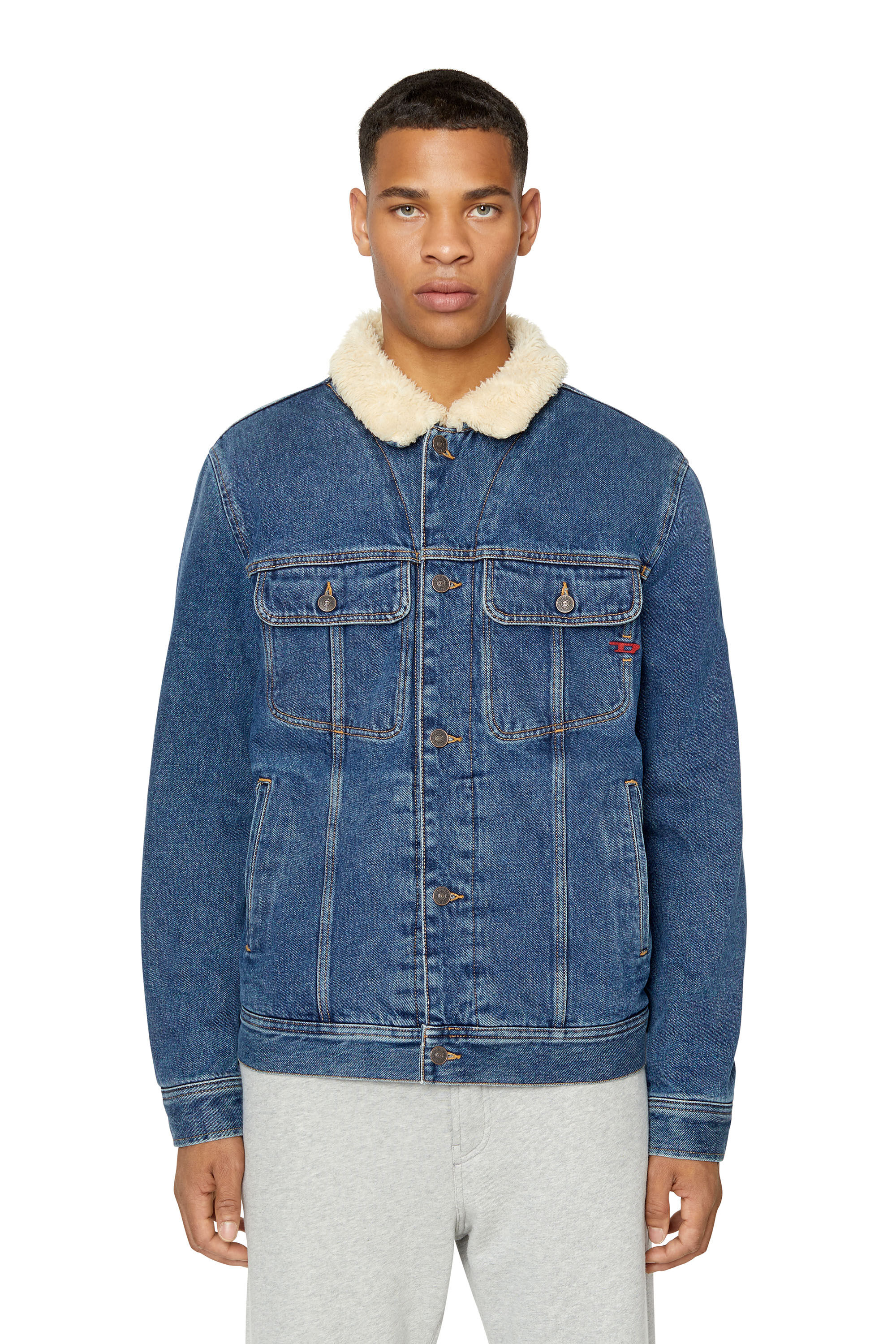Veste en jean cheap homme diesel