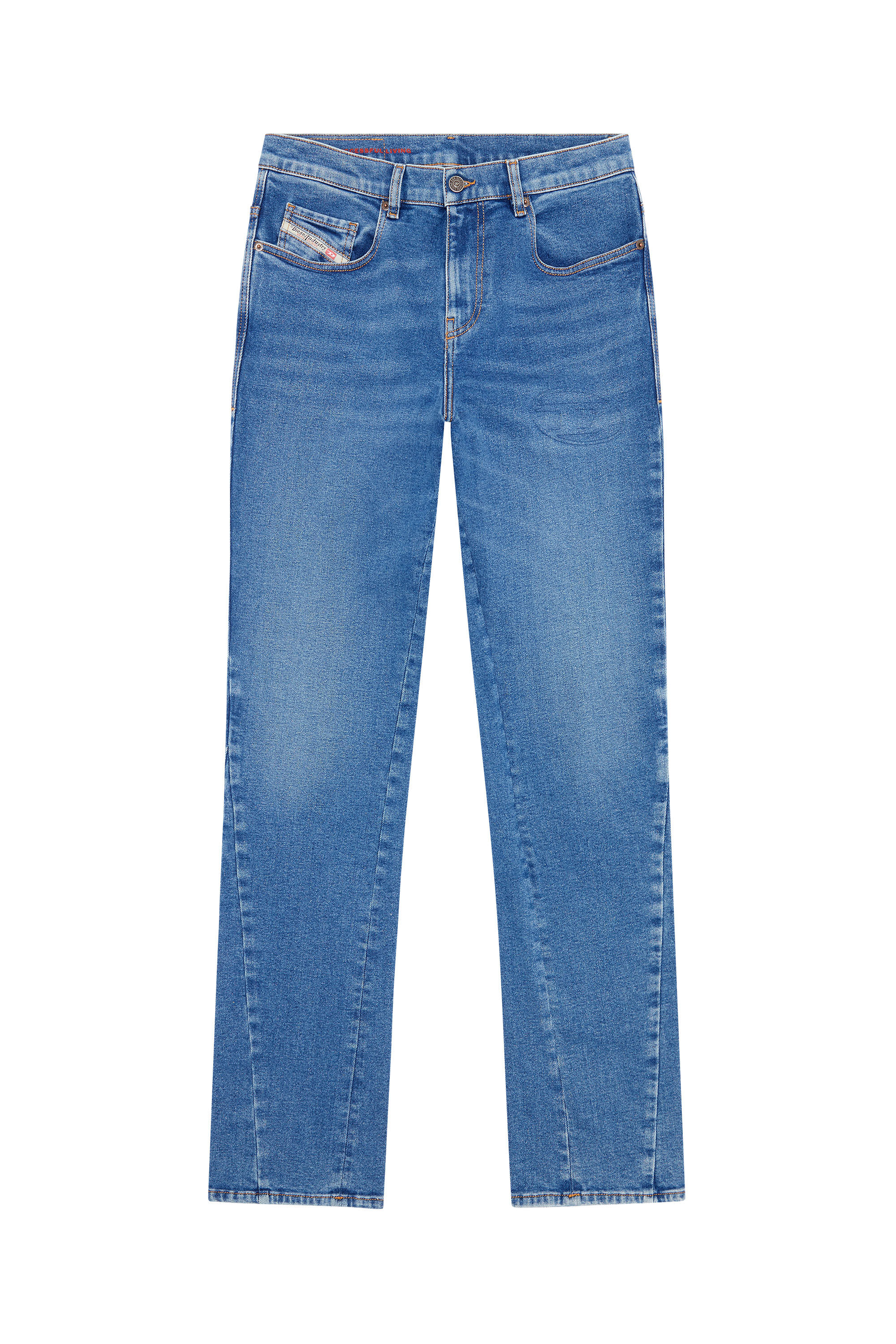 Diesel - 2021 D-Vocs 09E34 Bootcut Jeans, Bleu moyen - Image 2