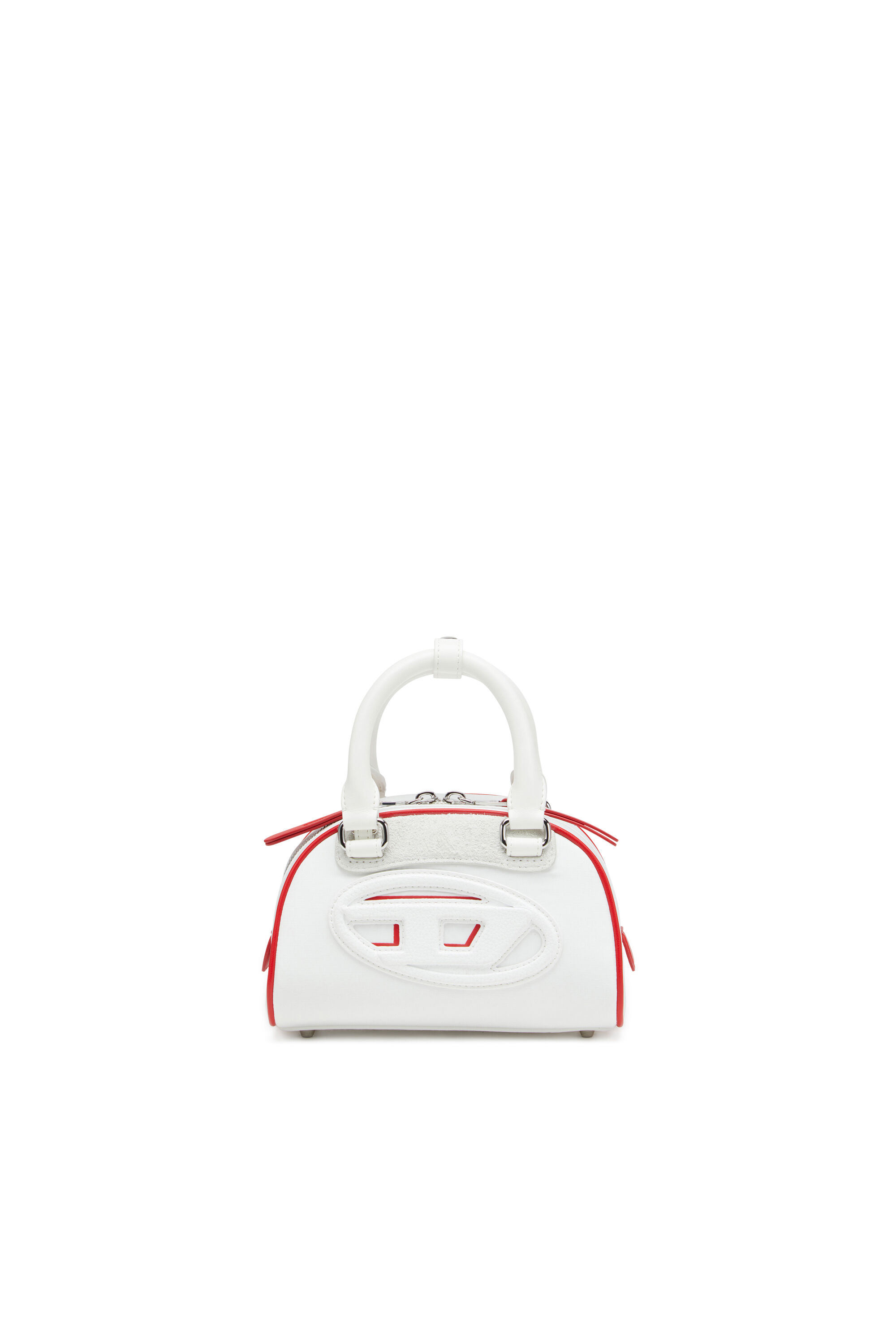 Diesel - 1DR DOME CROSSBODY, Mini sac bowling color-block Femme in Blanc - 1