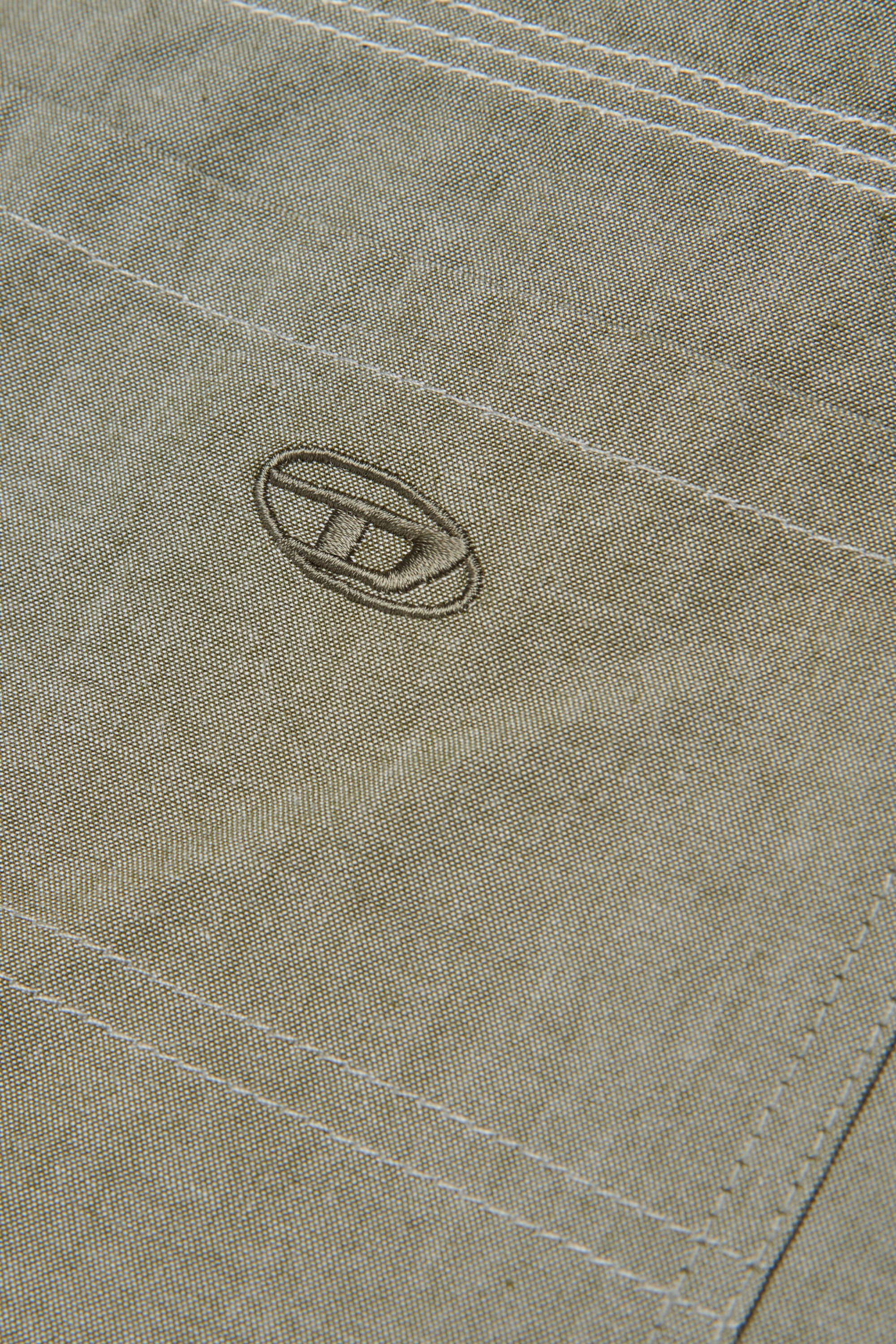 Diesel - PKEN SHORT, Bermudas en coton avec poches plaqu&eacute;es Homme in Vert - 4