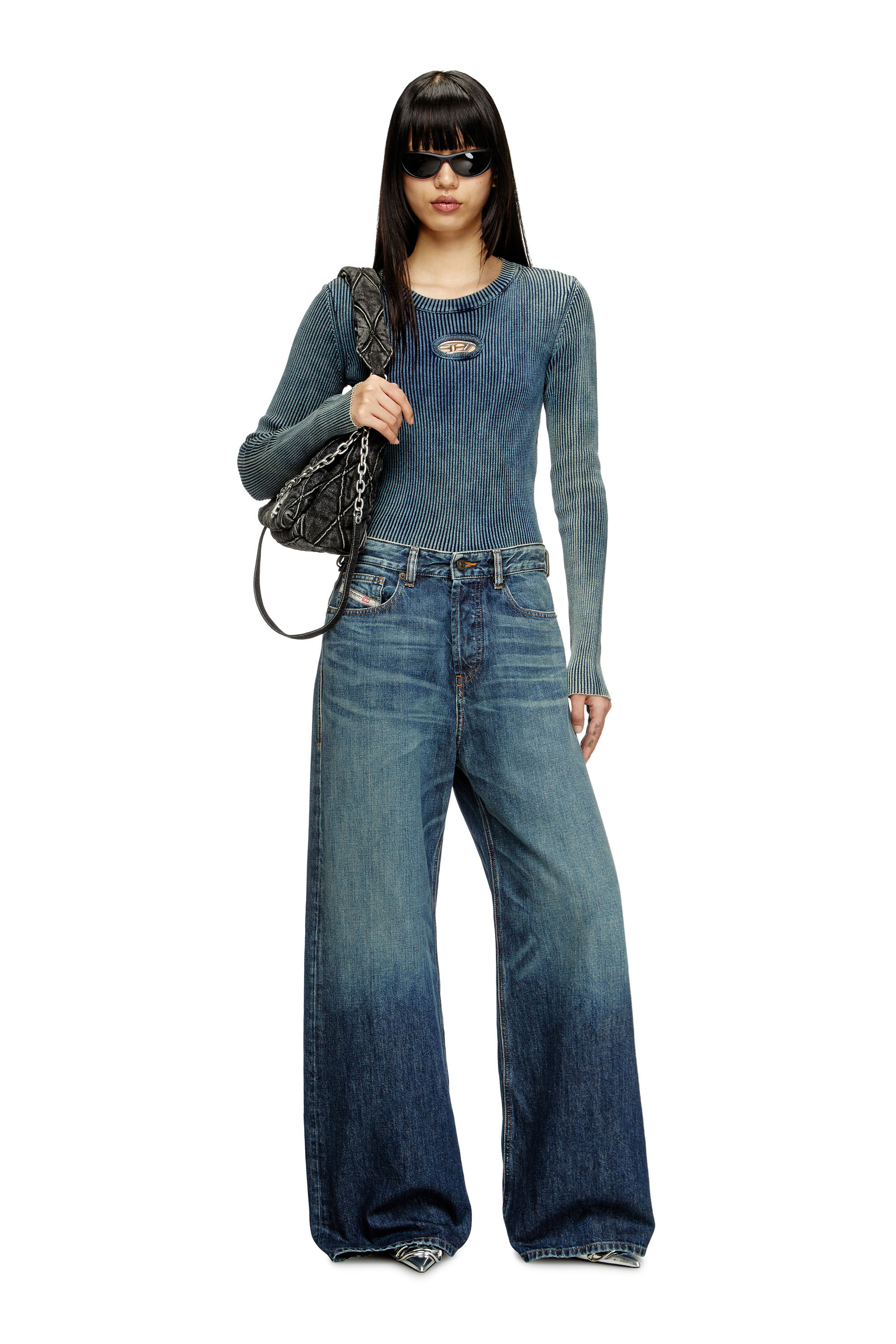 Diesel - Relaxed Jeans 1996 D-Sire 09H59 Femme, Bleu Foncé - Image 1