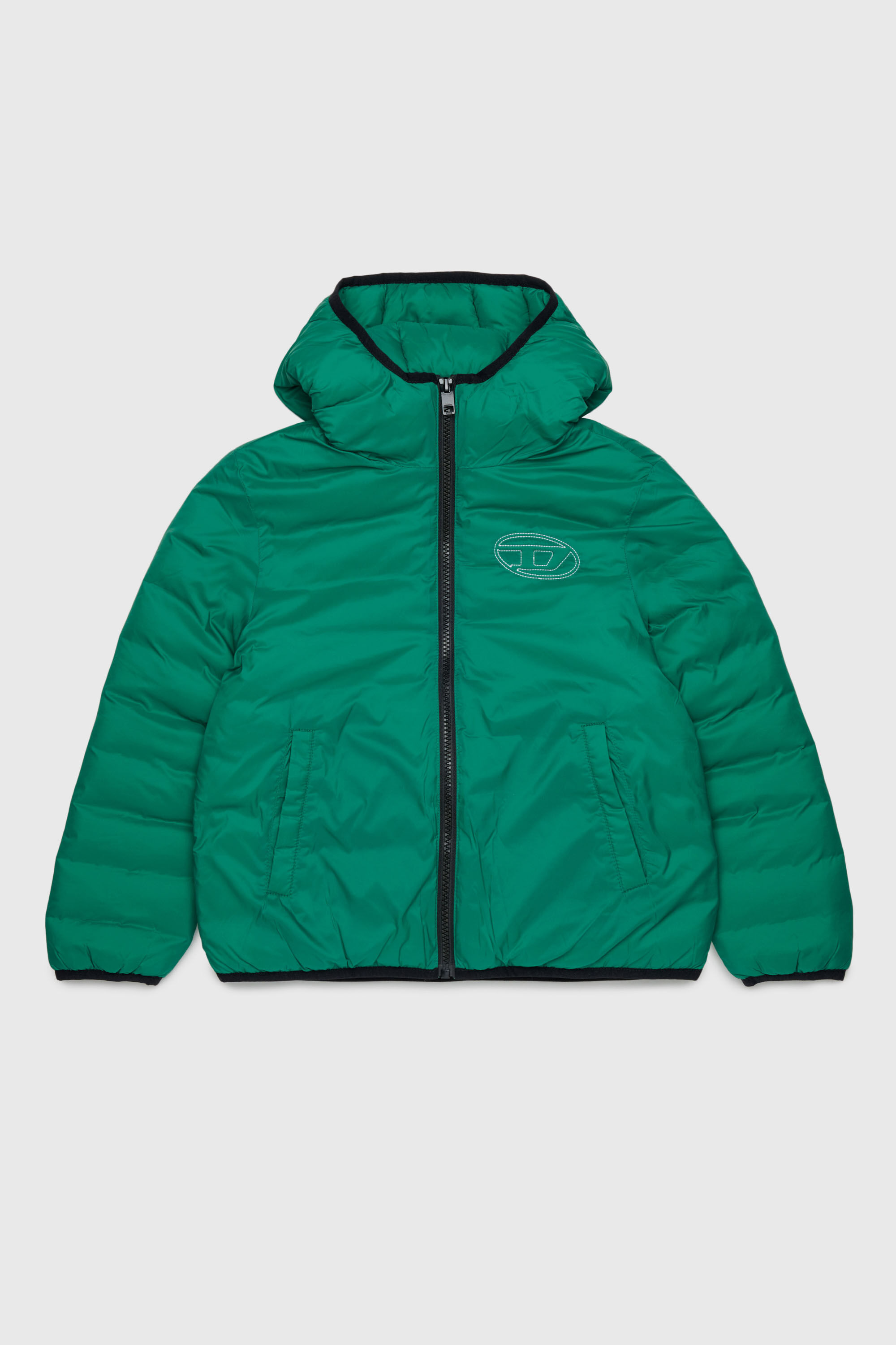 Diesel - JOSIPLS, Veste &agrave; capuche en nylon matelass&eacute; Mixte in Vert - 1